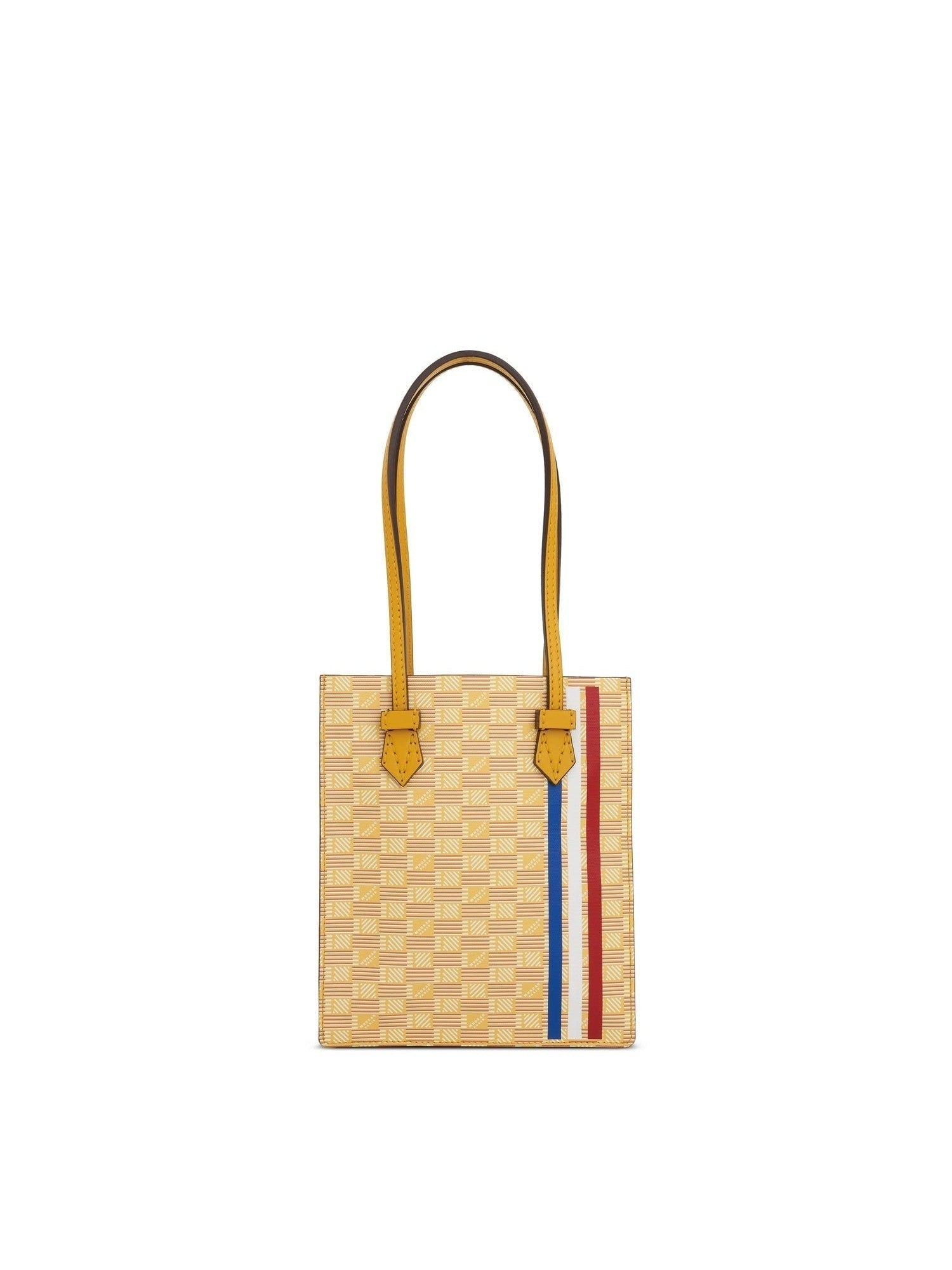Image of Bags. Productname: MOREAU Cannes Vertical Tote MM with Stripes in Yellow colour by brand - MOREAU
