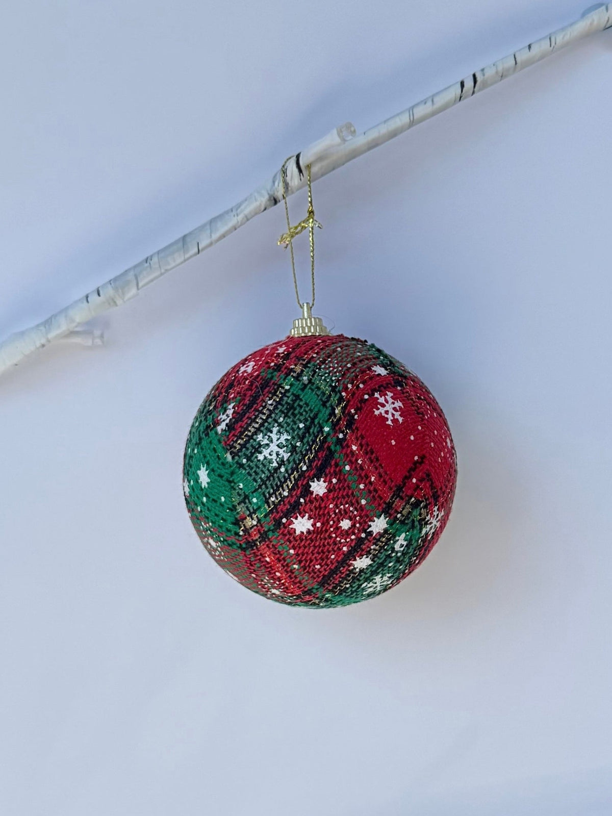 Threadz Tartan Bauble Set (Red)