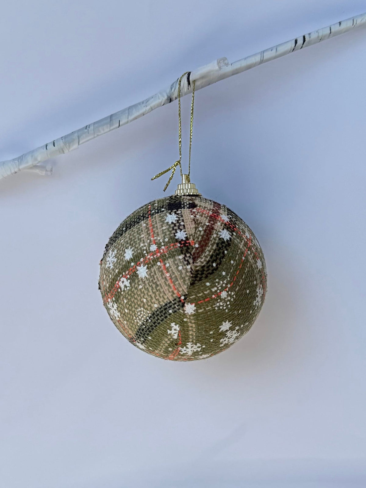 Threadz Tartan Bauble Set (Red)
