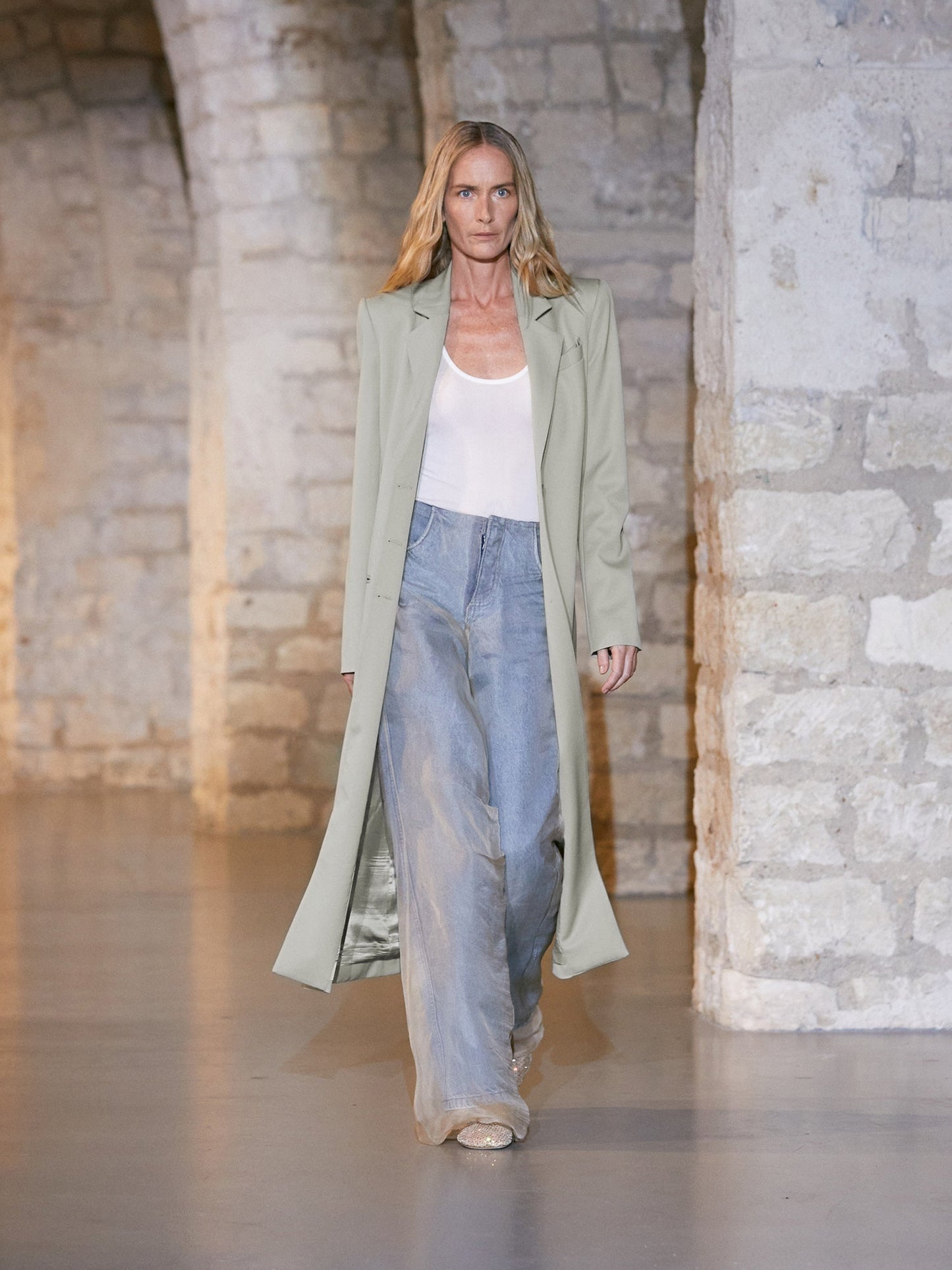 Christopher Esber Talus Tailored Coat (Taupe)
