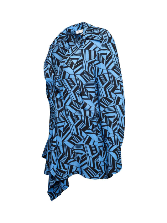 CHLOE Geo Print Shirt (Blue)