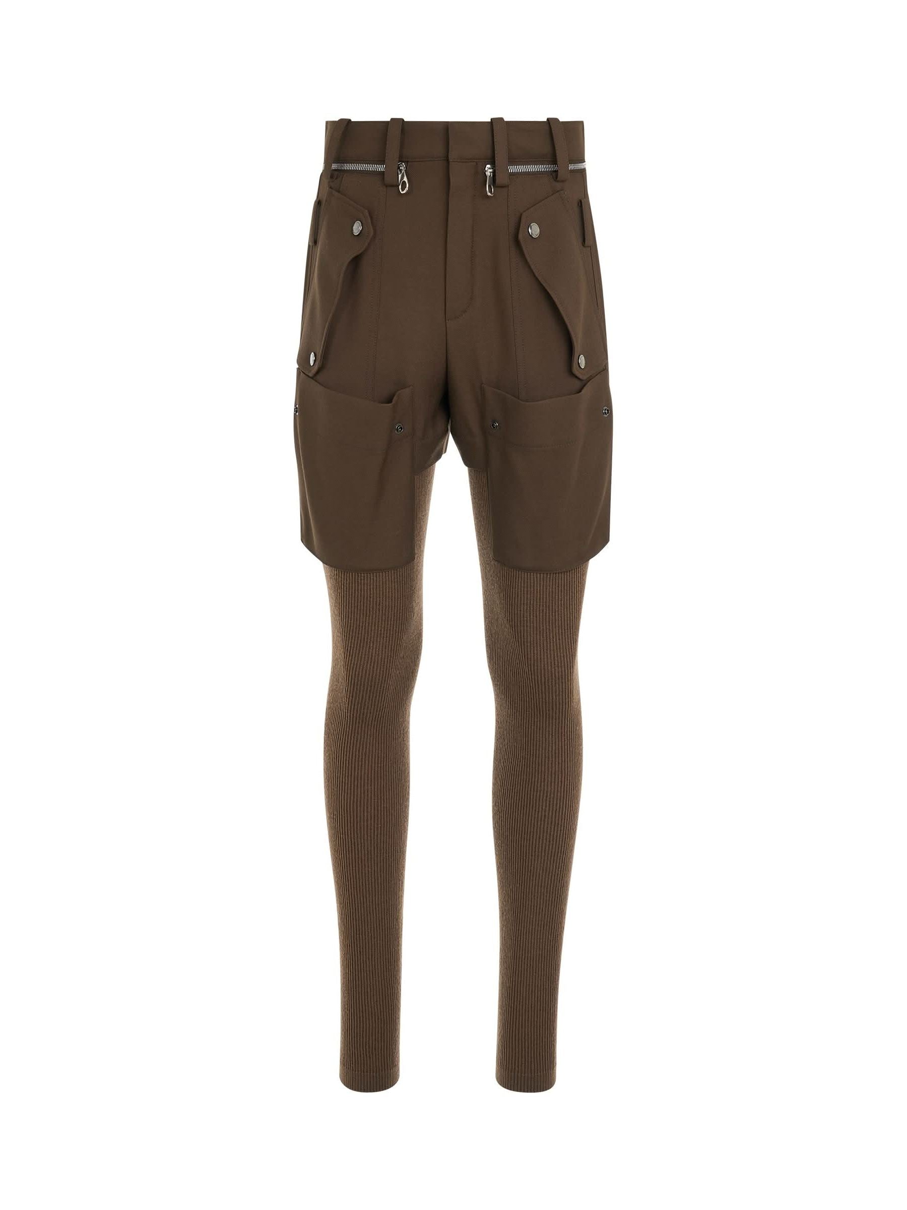 Image of a model wearing Pants. Productname: CHLOE Trouser in Beige colour by brand - CHLOE