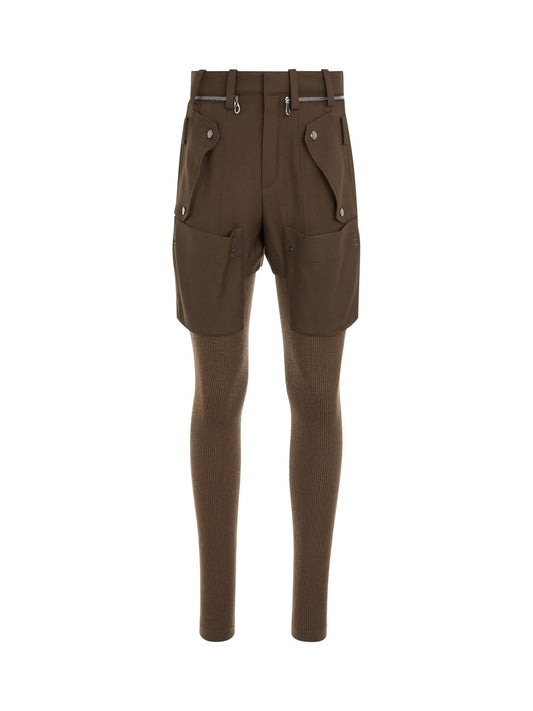 Image of a model wearing Pants. Productname: CHLOE Trouser in Beige colour by brand - CHLOE