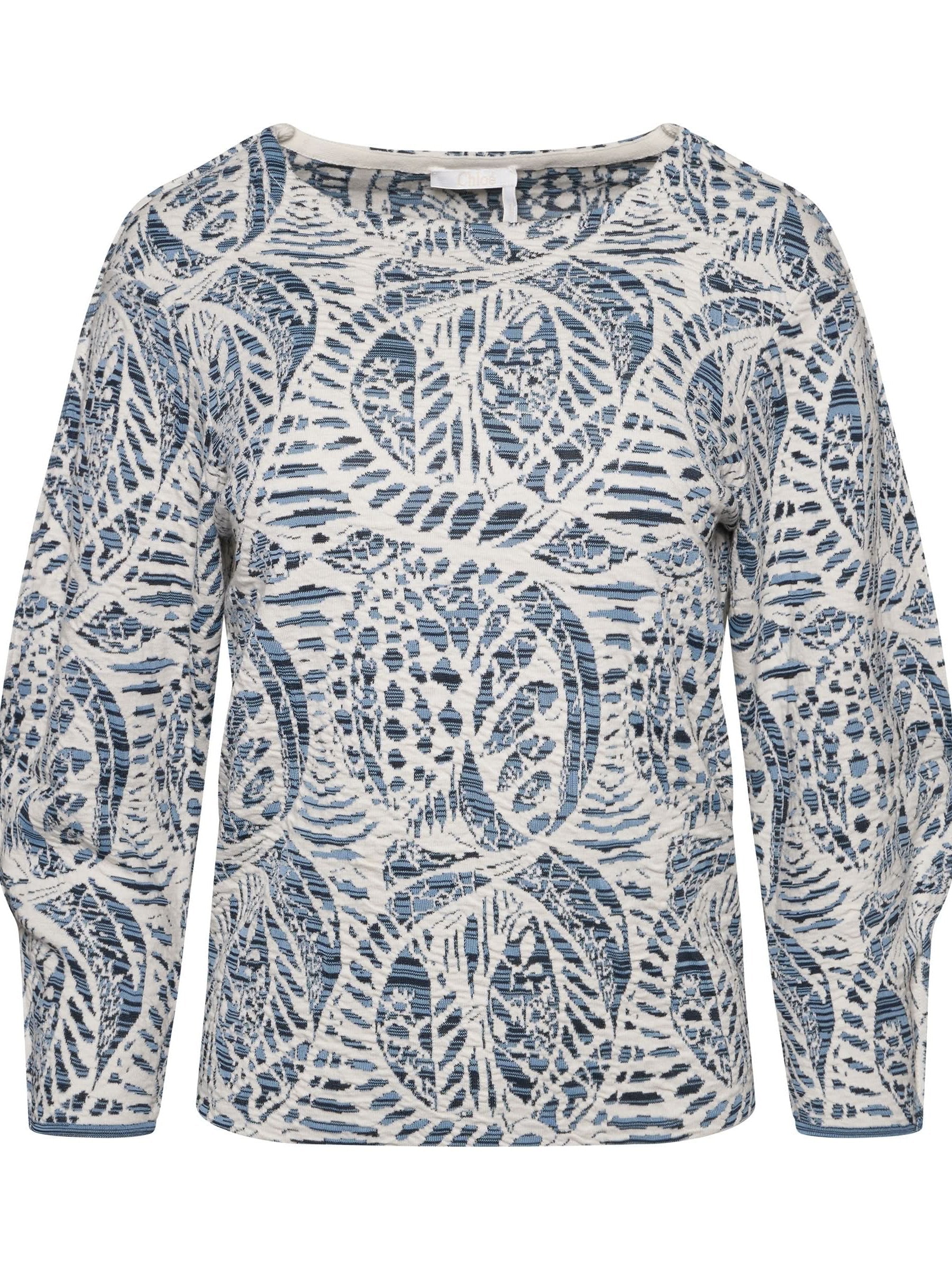 Image of a model wearing Tops. Productname: CHLOE Knit Pullover in Multicolor colour by brand - CHLOE