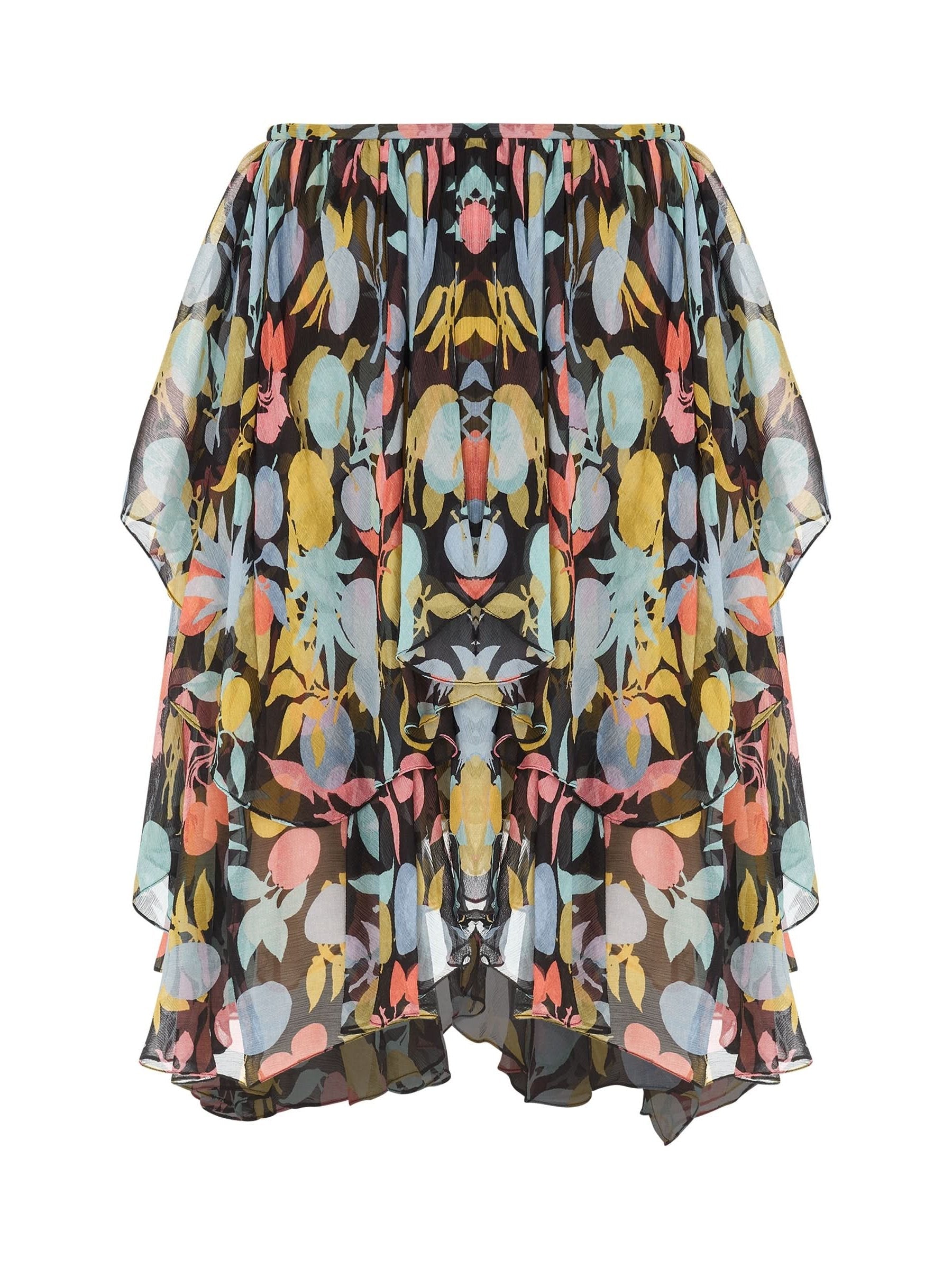 Image of a model wearing Skirts. Productname: CHLOE Jupe Skirt in Multicolor colour by brand - CHLOE