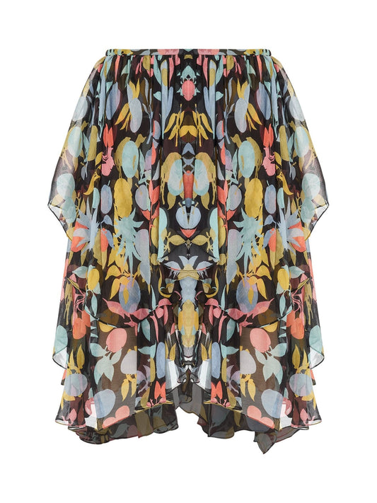 Image of a model wearing Skirts. Productname: CHLOE Jupe Skirt in Multicolor colour by brand - CHLOE