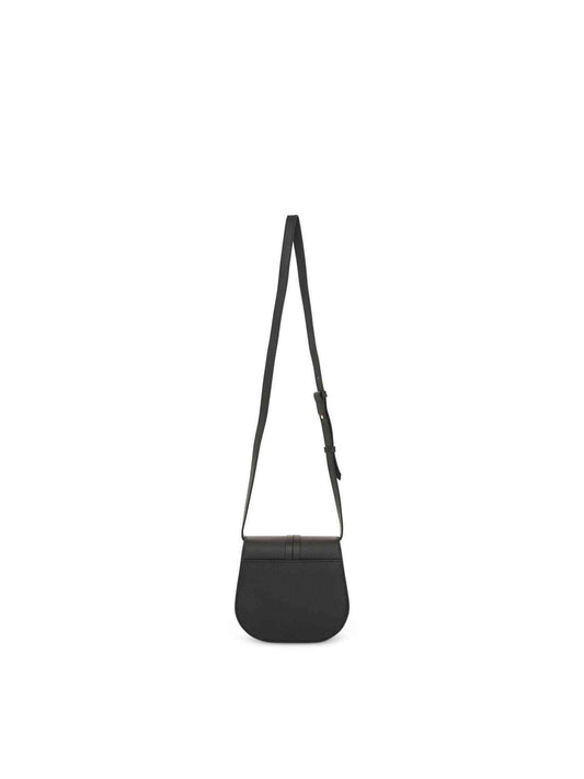 Image of Bags. Productname: CHLOE Chloe Ladies Alphabet Logo Charm Mini Saddle Bag in BLACK colour by brand - CHLOE