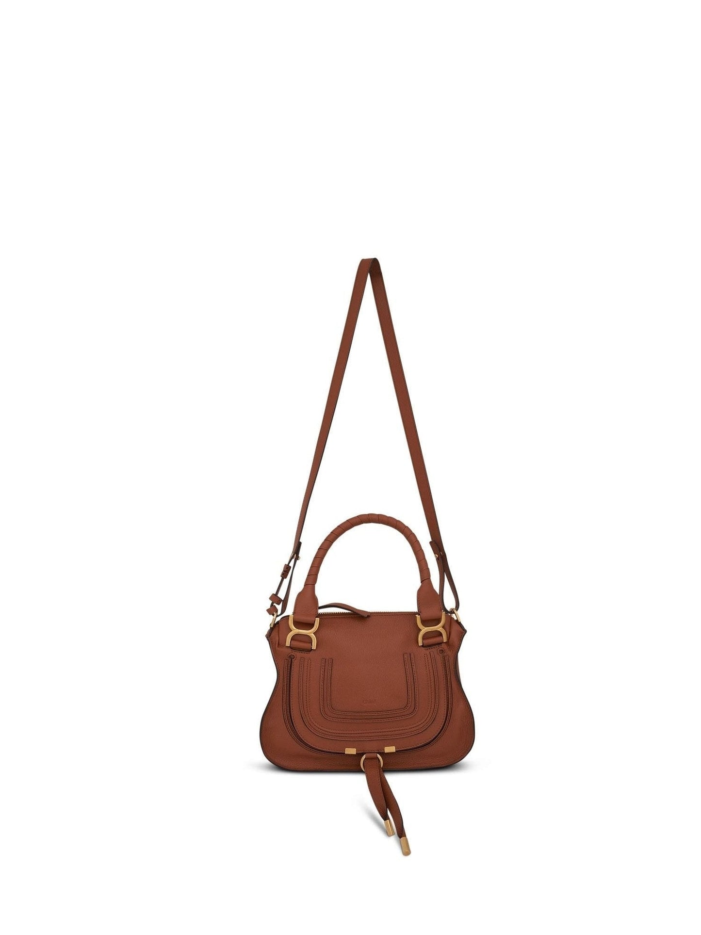 CHLOE Marcie Mini Double Carry Bag (Tan)