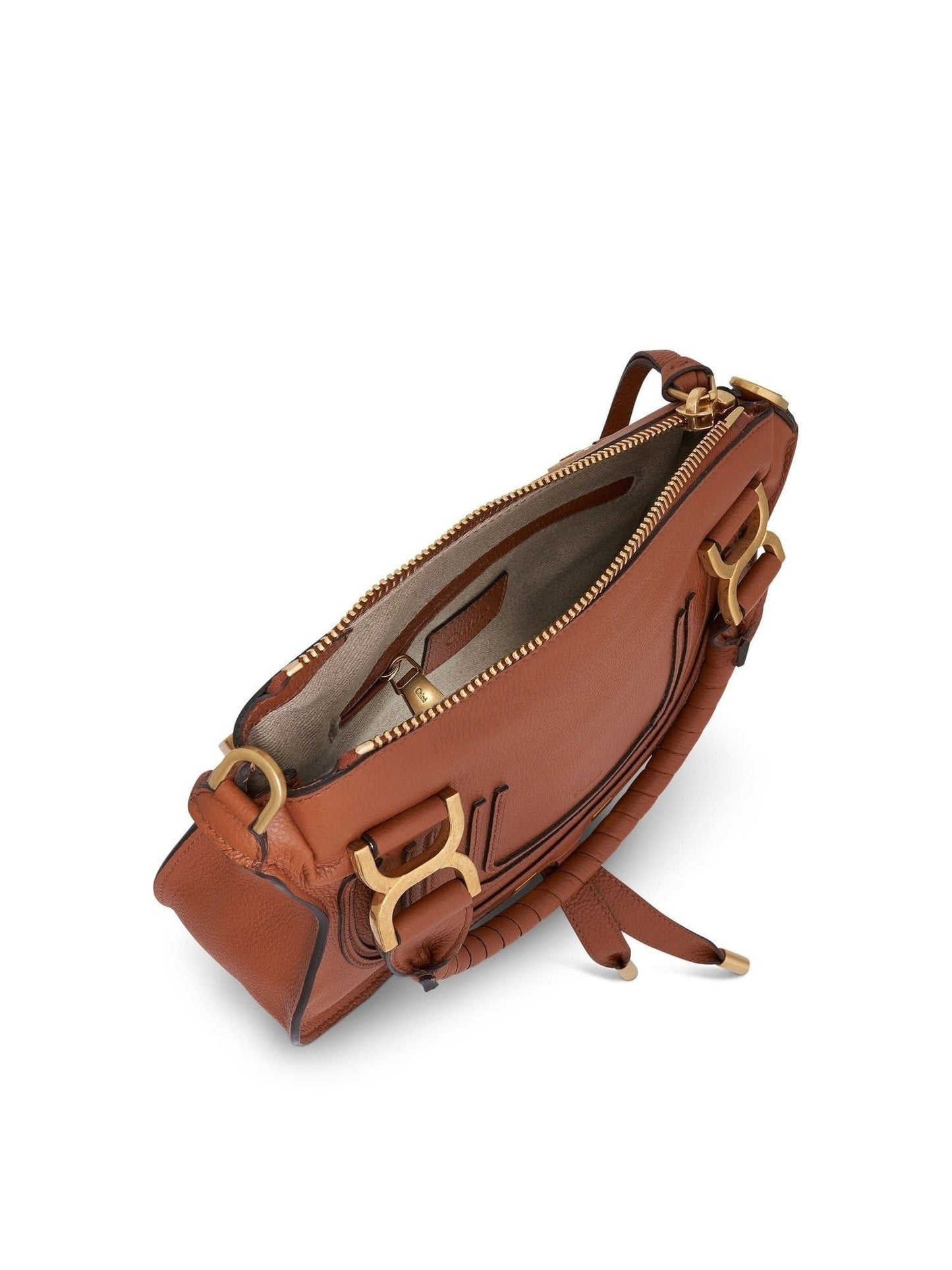CHLOE Marcie Mini Double Carry Bag (Tan)