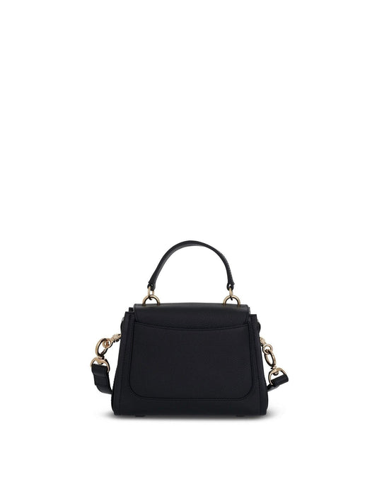 CHLOE Mini Tess Day Bag (Grained & Shiny Calfskin in Black)