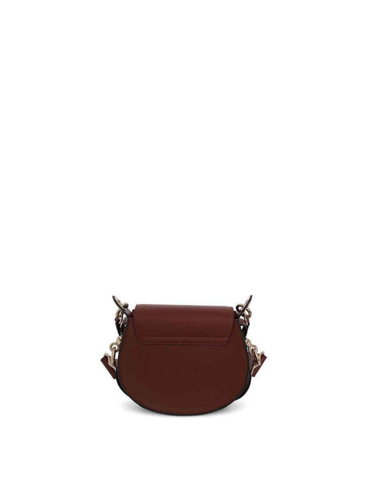 CHLOE Small Tess Bag (Shiny & Suede Calfskin in Sepia Brown)
