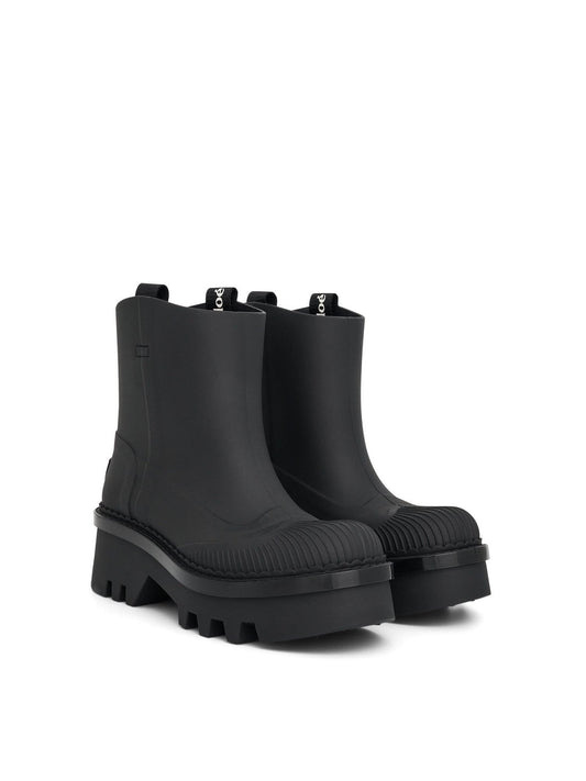 CHLOE Raina Rain Boot (Black)