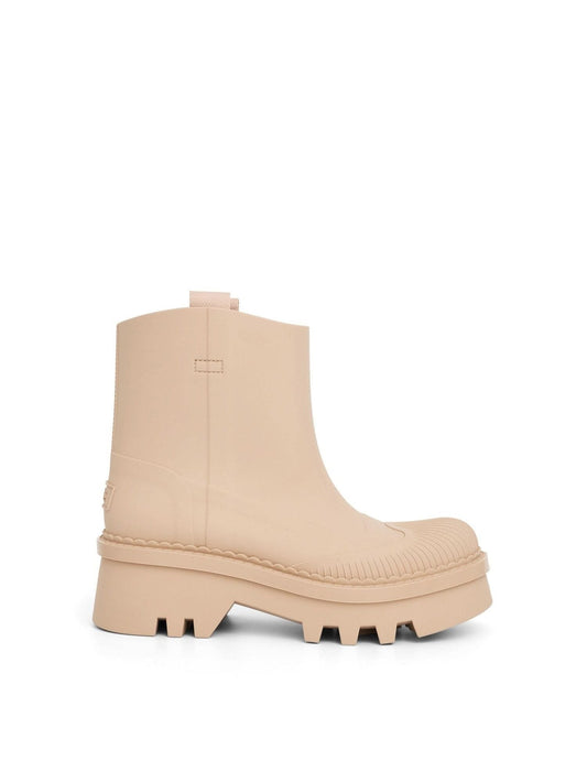 Image of Boots. Productname: CHLOE Raina Rain Boot in Beige colour by brand - CHLOE