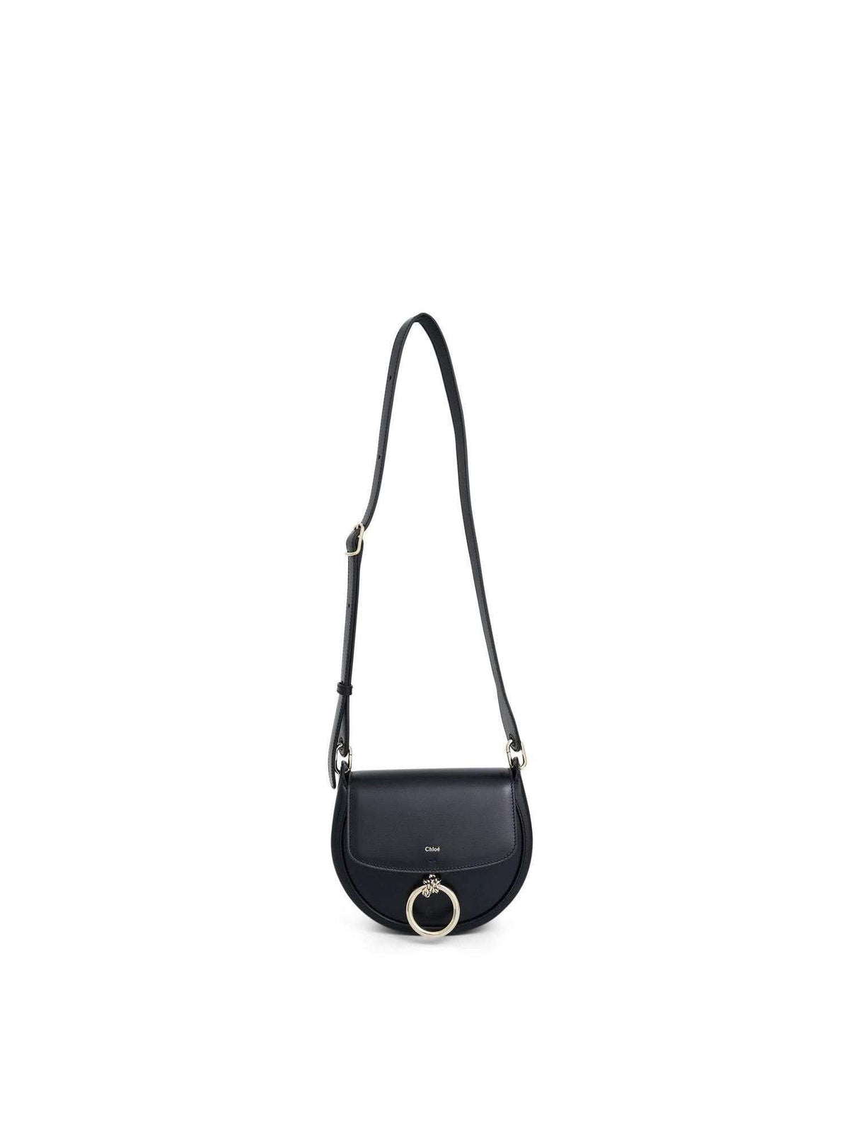 Image of Bags. Product name - Chloe Arlene Leather Shoulder Bag in Black colour by brand - CHLOE