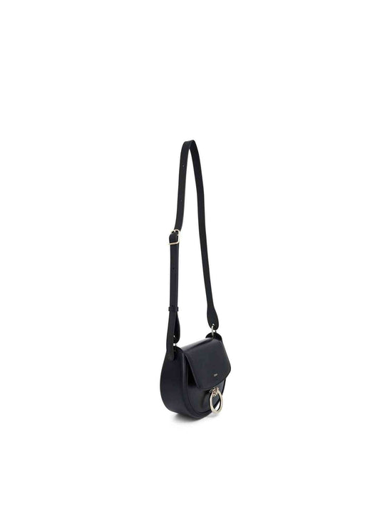 Chloe Arlene Leather Shoulder Bag (Black)