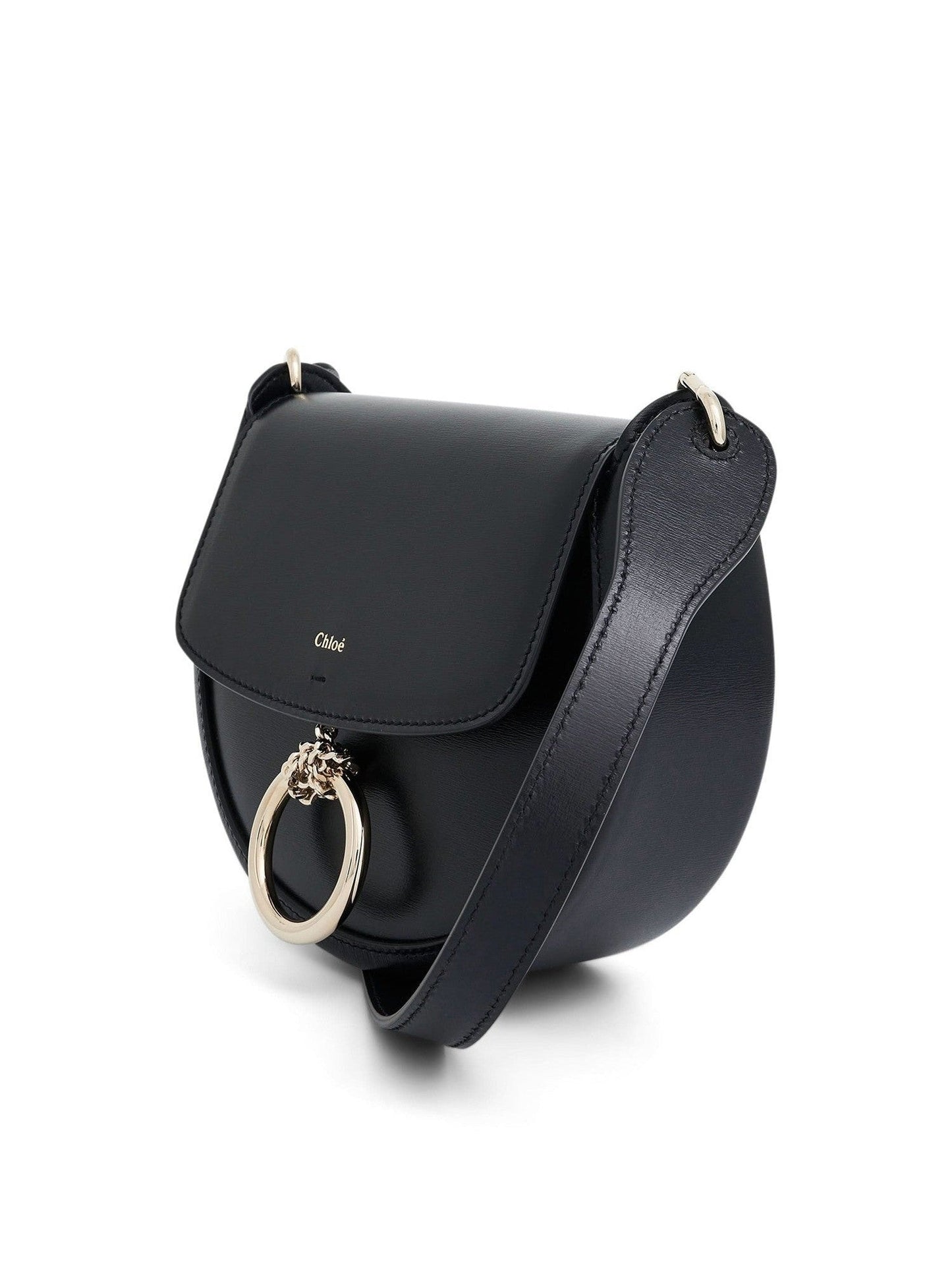 Chloe Arlene Leather Shoulder Bag (Black)