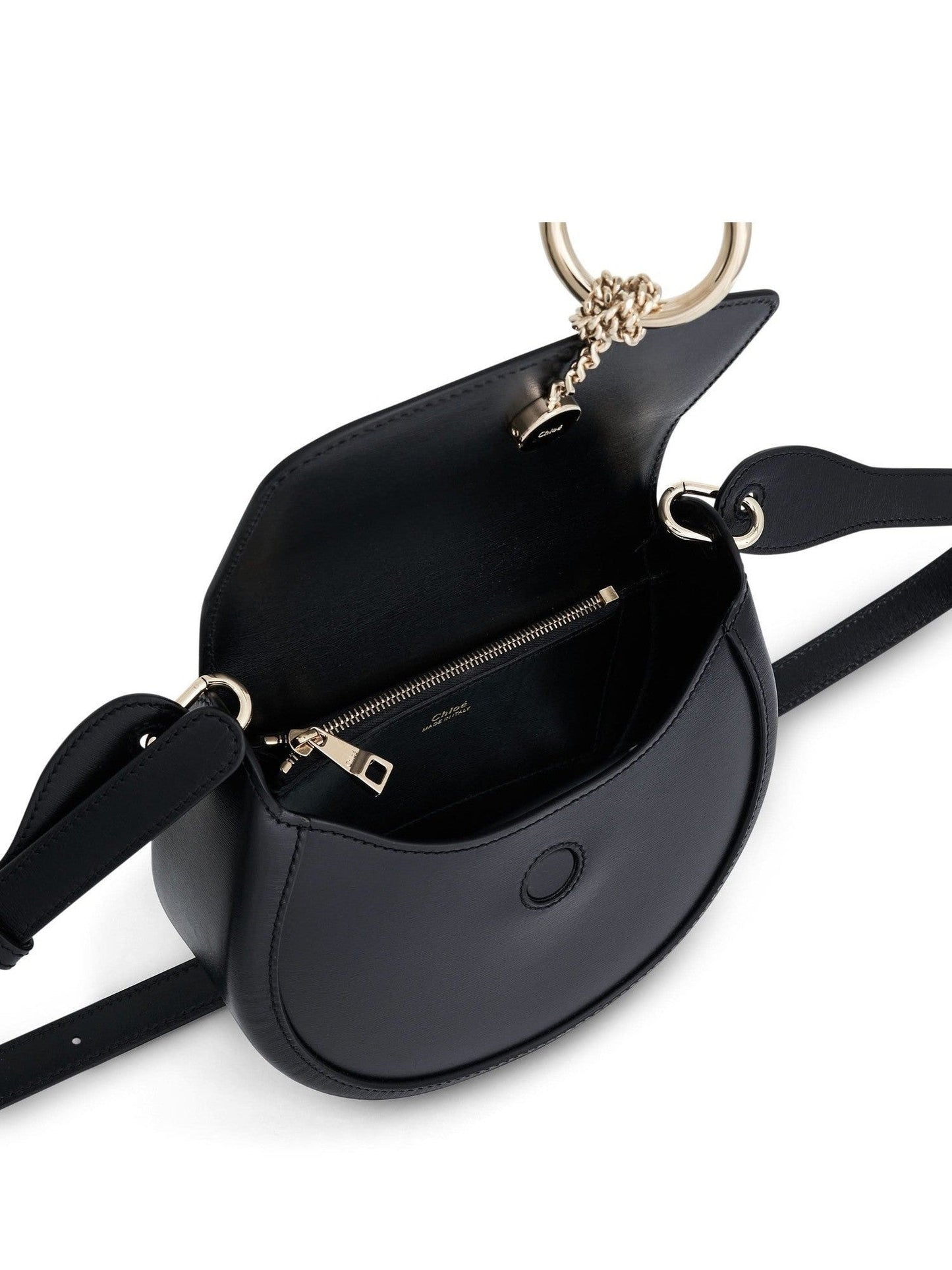 Chloe Arlene Leather Shoulder Bag (Black)