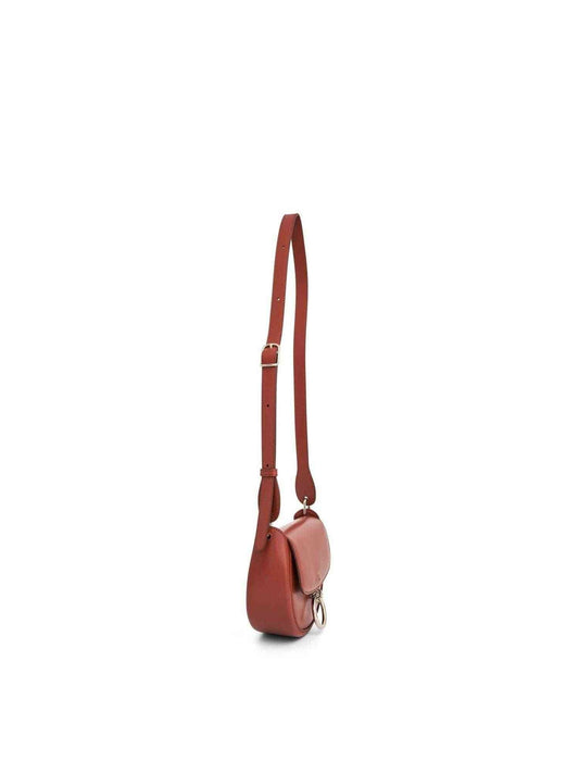 Chloe Arlene Crossbody Bag with Metal details (Brown)