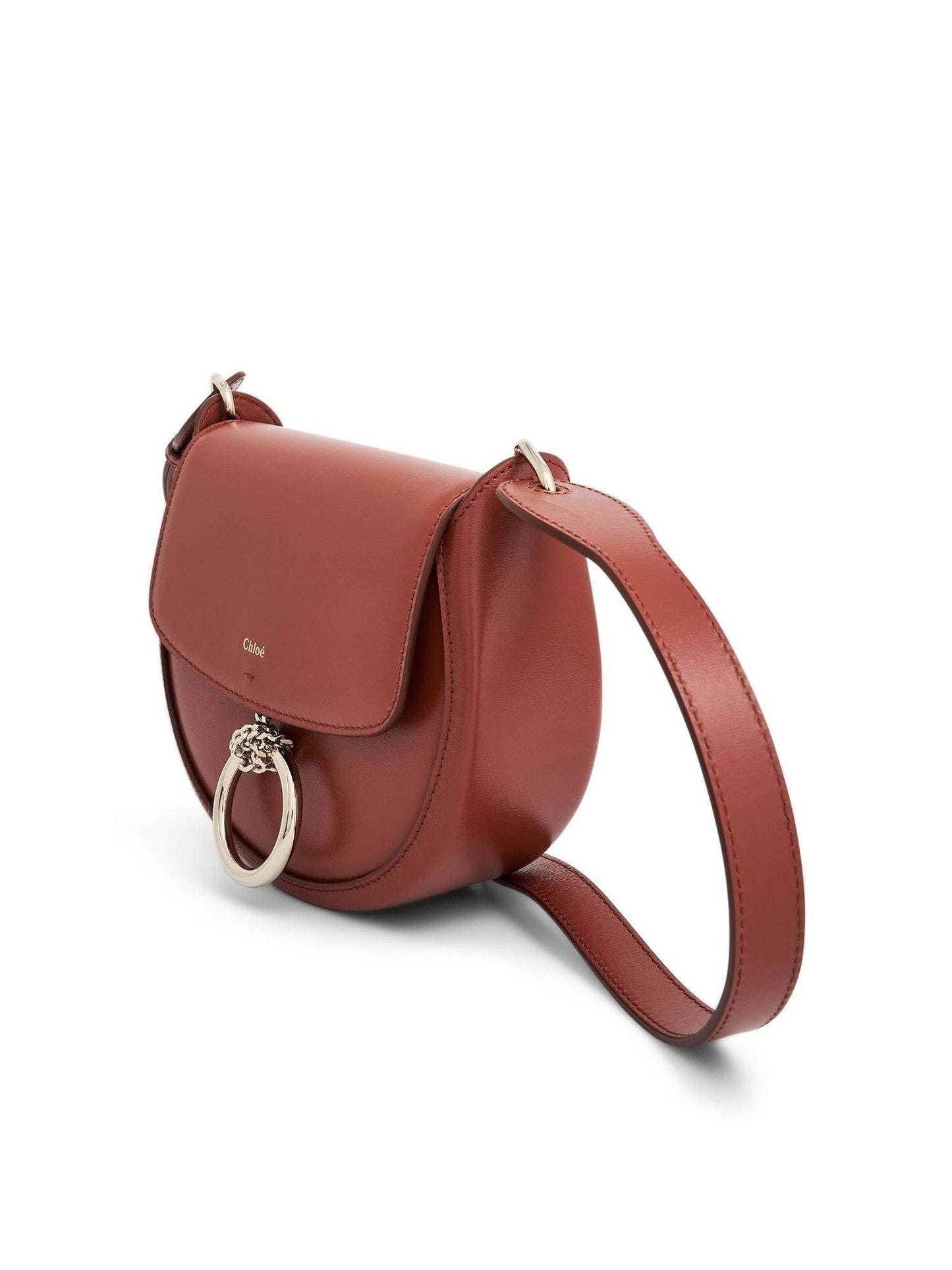 Chloe Arlene Crossbody Bag with Metal details (Brown)