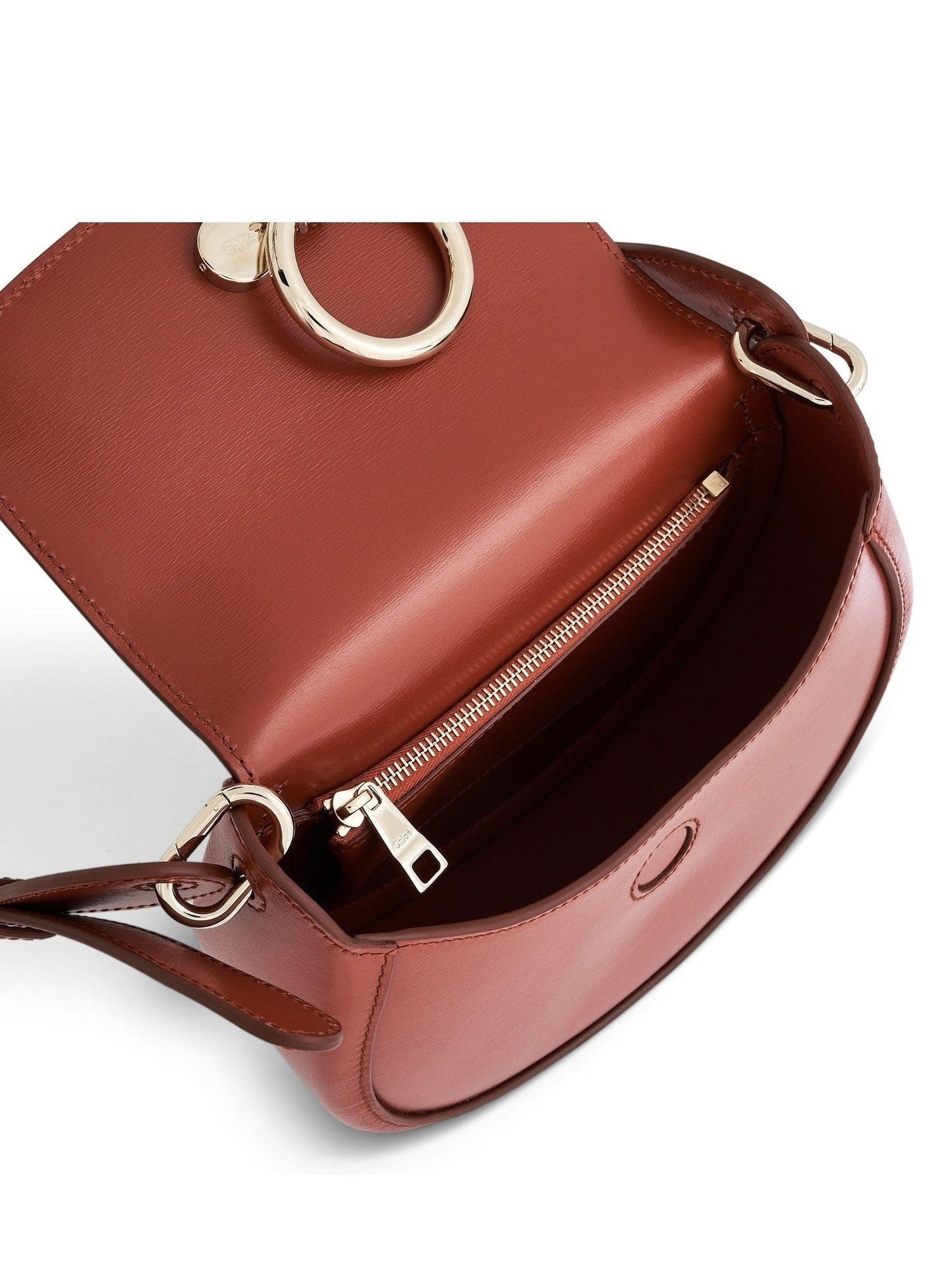 Chloe Arlene Crossbody Bag with Metal details (Brown)