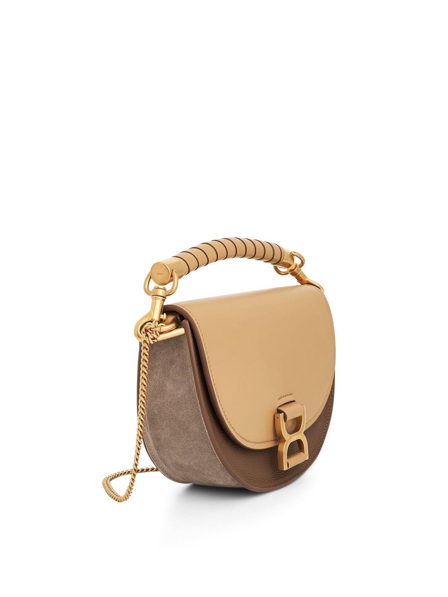 CHLOE Marcie Leather Crossbody Bag (Brown)