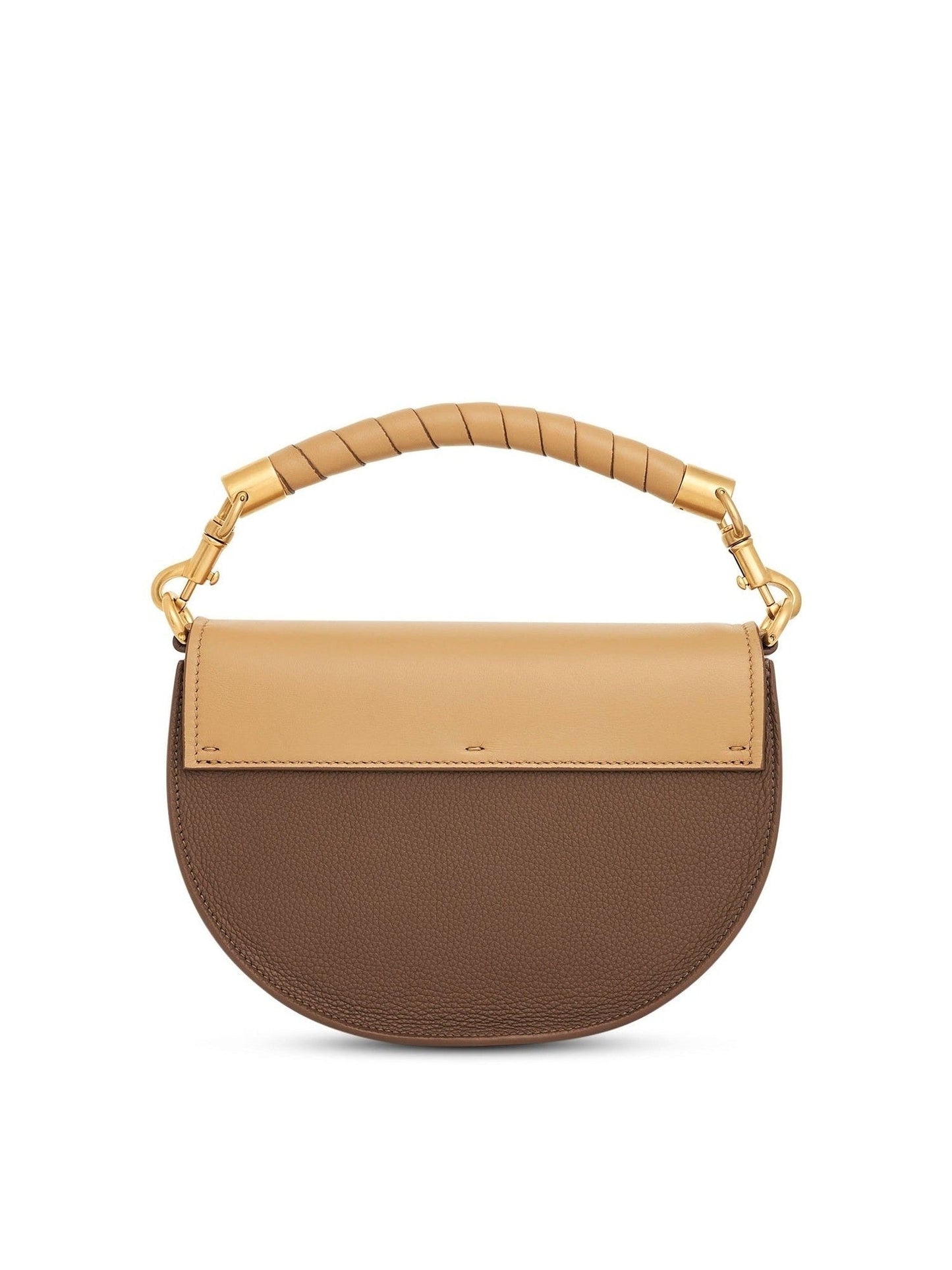 CHLOE Marcie Leather Crossbody Bag (Brown)