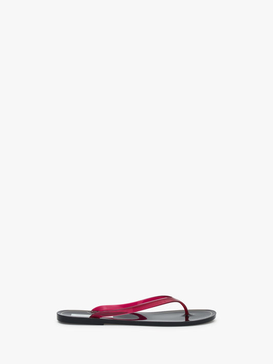 Image of Sandals. Productname: Christopher Esber Jo Flip Flop in Cranberry colour by brand - Christopher Esber