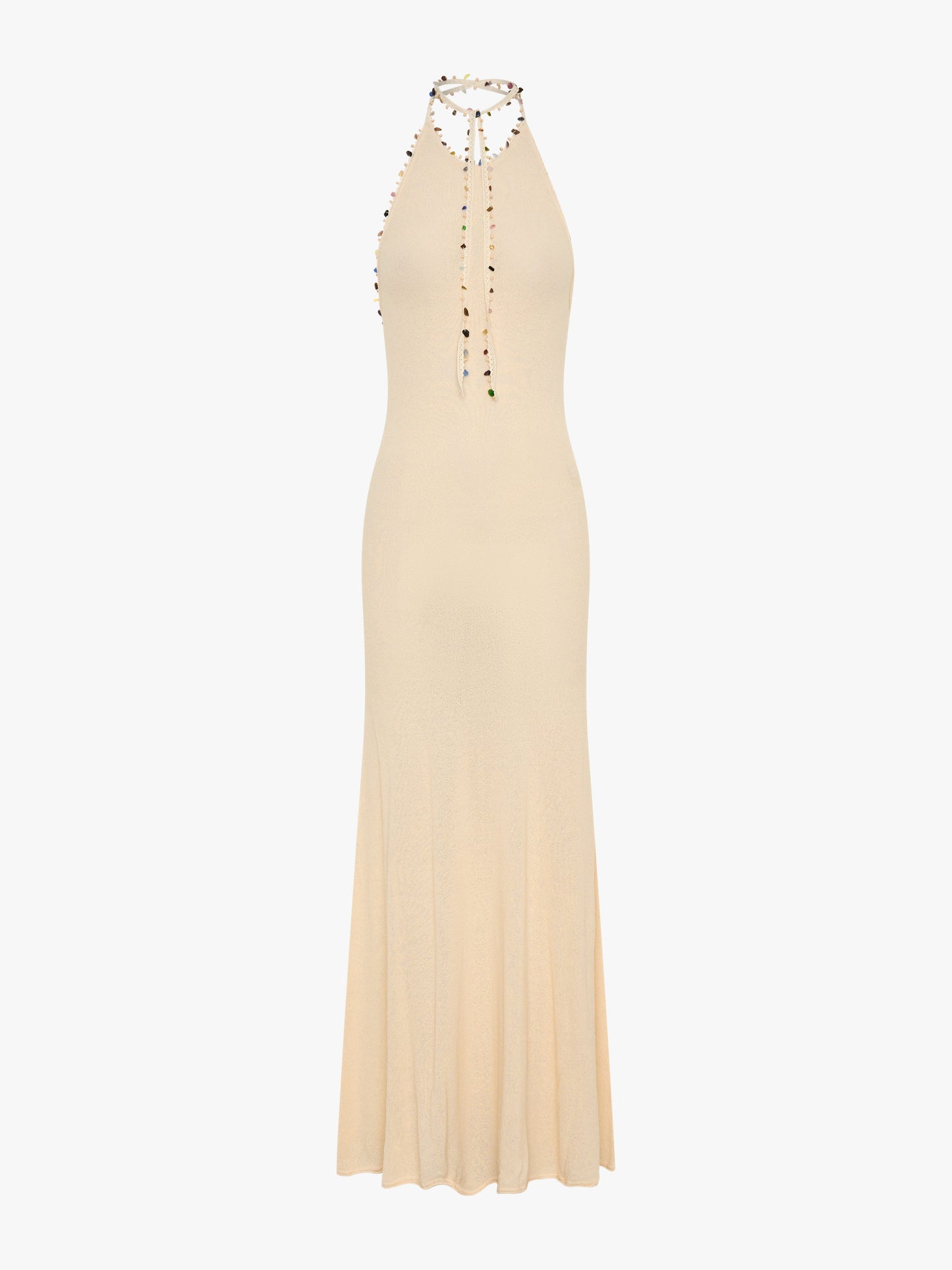 Christopher Esber Beach Quartz Halter Dress (Bone)