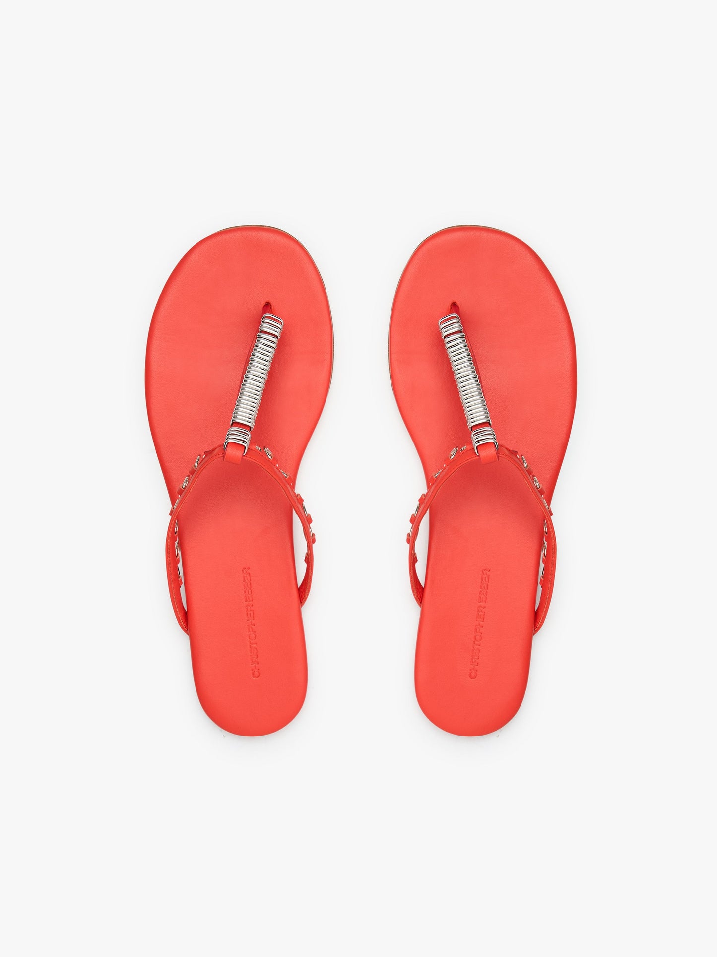 Christopher Esber Pierced Flip Flop (Chilli)