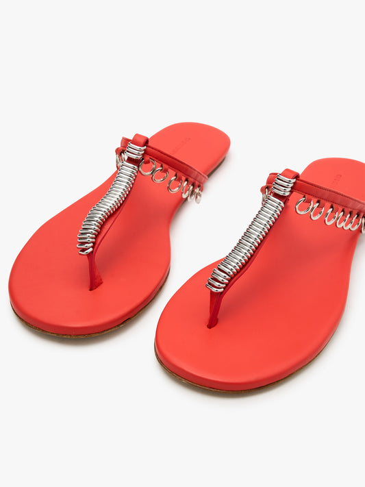 Christopher Esber Pierced Flip Flop (Chilli)