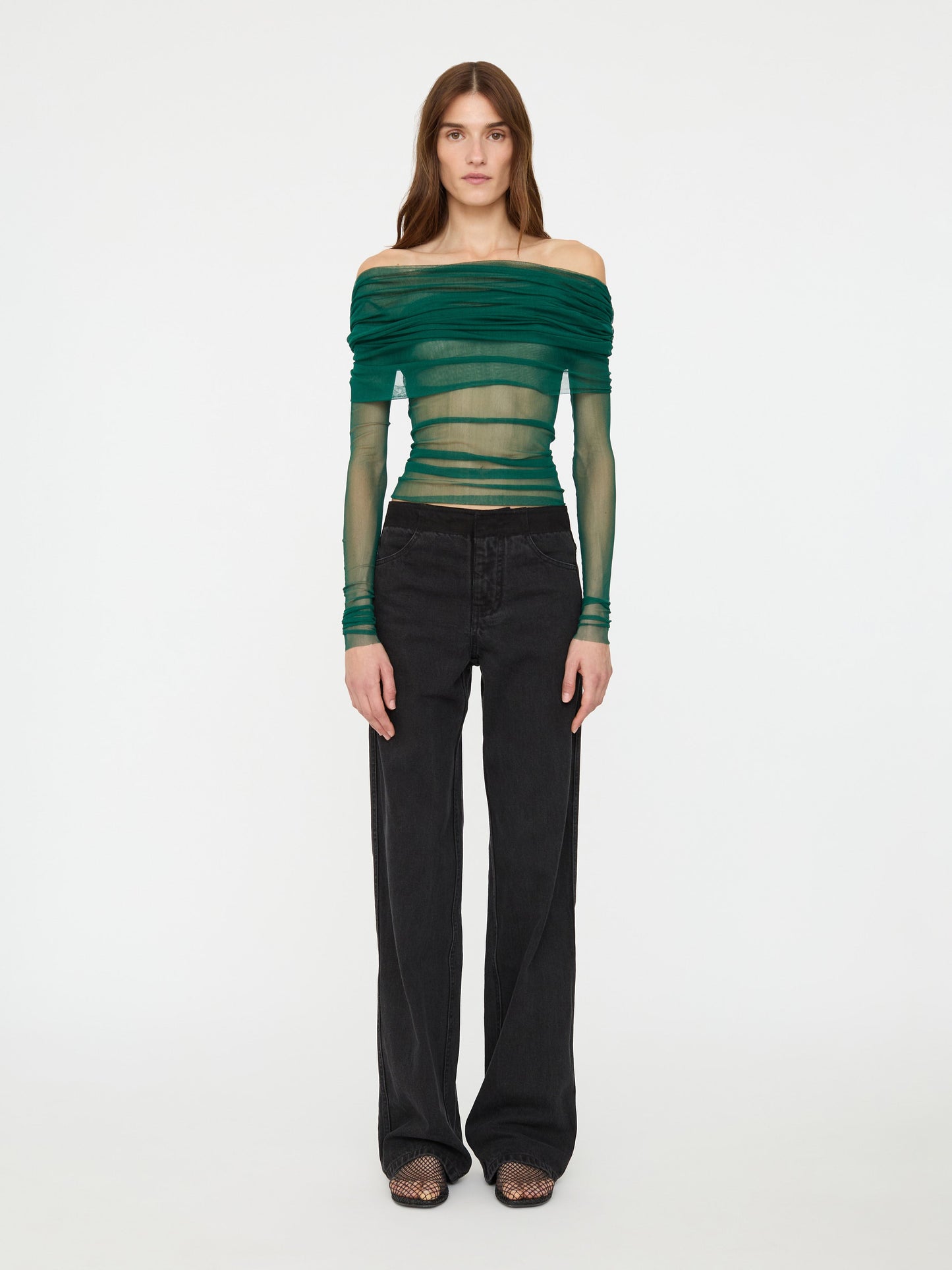 Image of Jeans. Productname: Christopher Esber Deconstruct Denim Jean in Black colour by brand - Christopher Esber