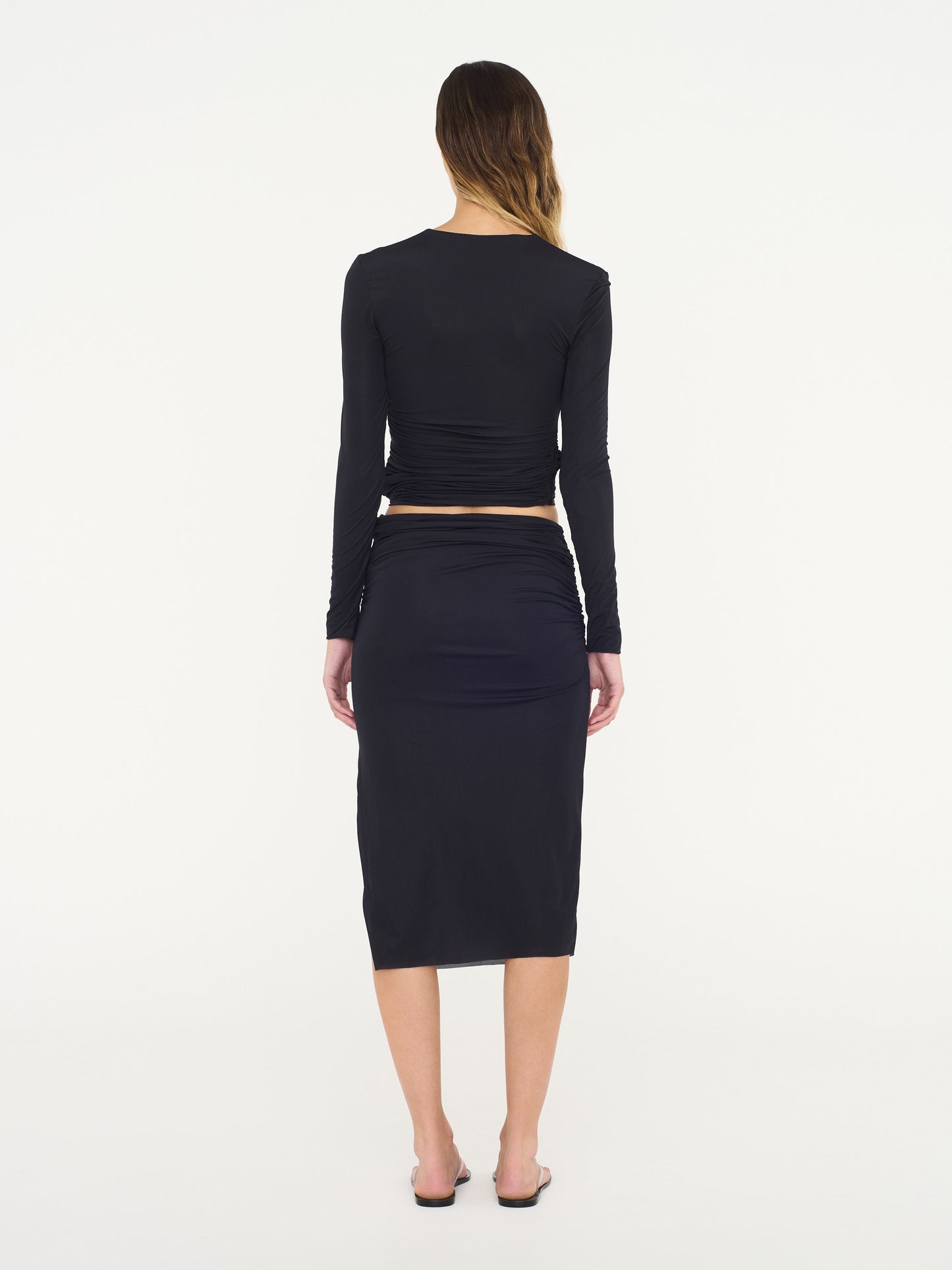Christopher Esber Venus Midi Skirt (Black)