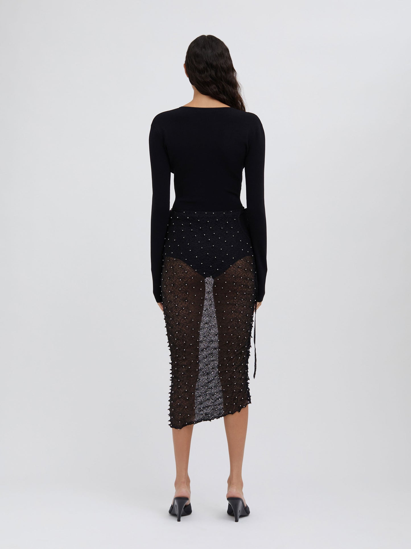 Christopher Esber Bracket Knit Bodysuit (Black)
