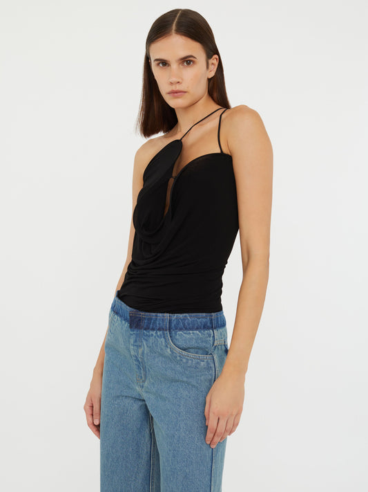 Christopher Esber Wave Coil Top (Black)