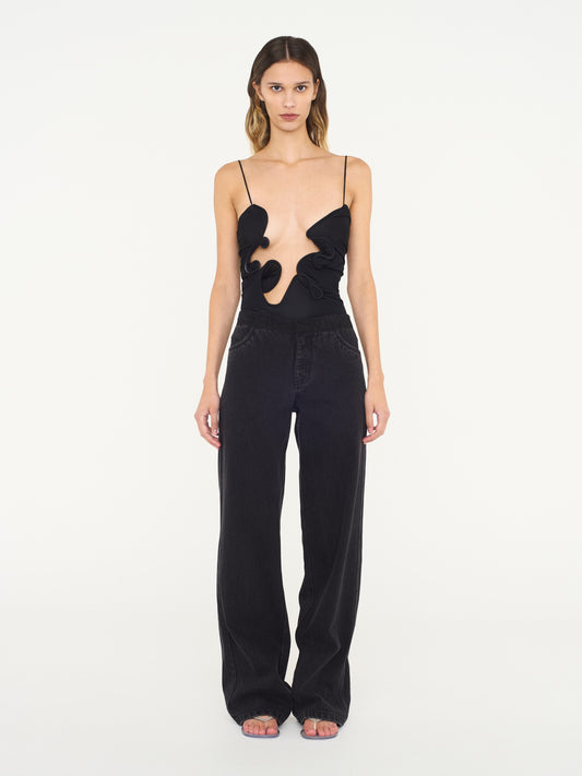 Christopher Esber Molded Venus Bodysuit (Black)