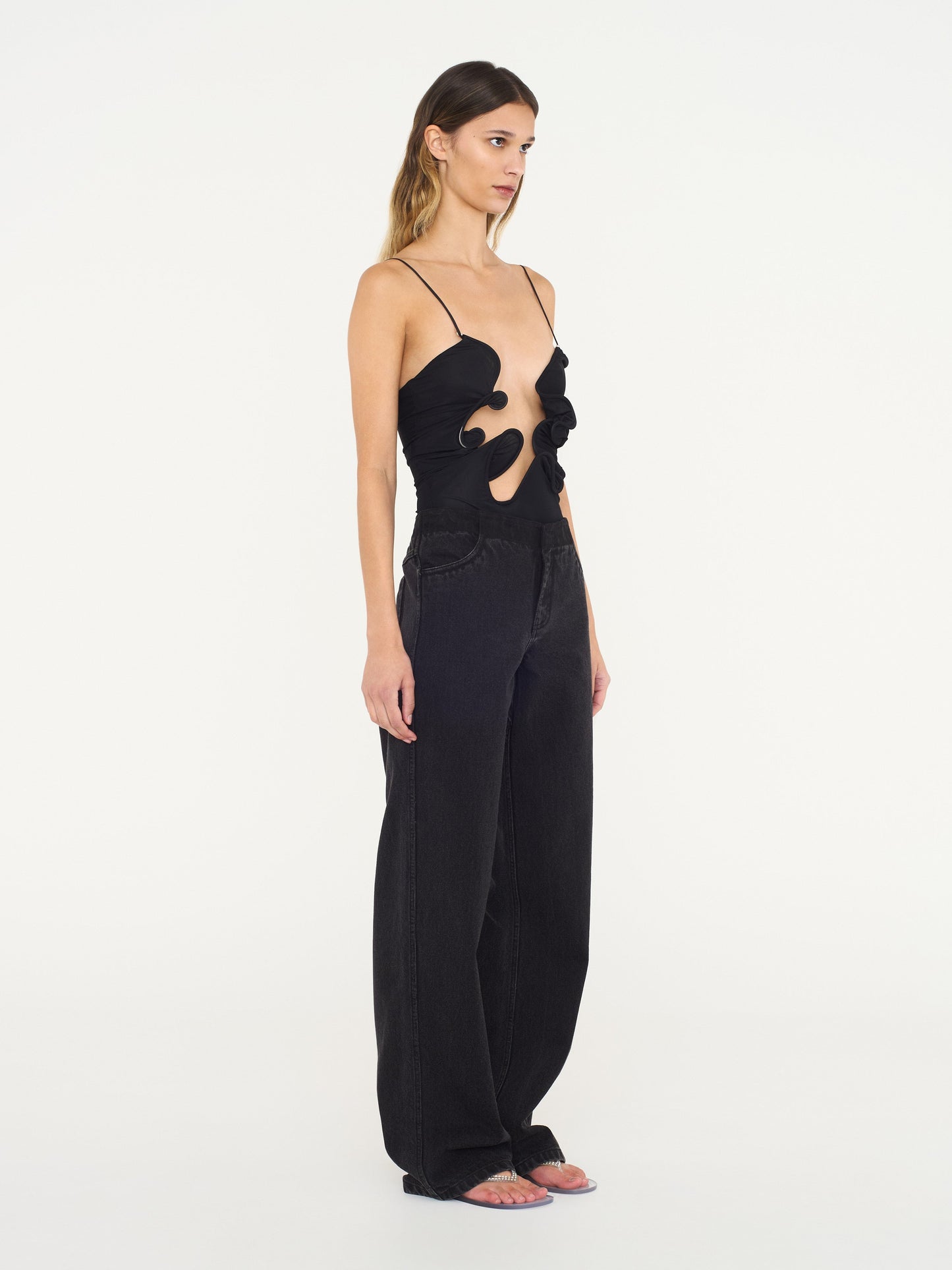 Christopher Esber Molded Venus Bodysuit (Black)