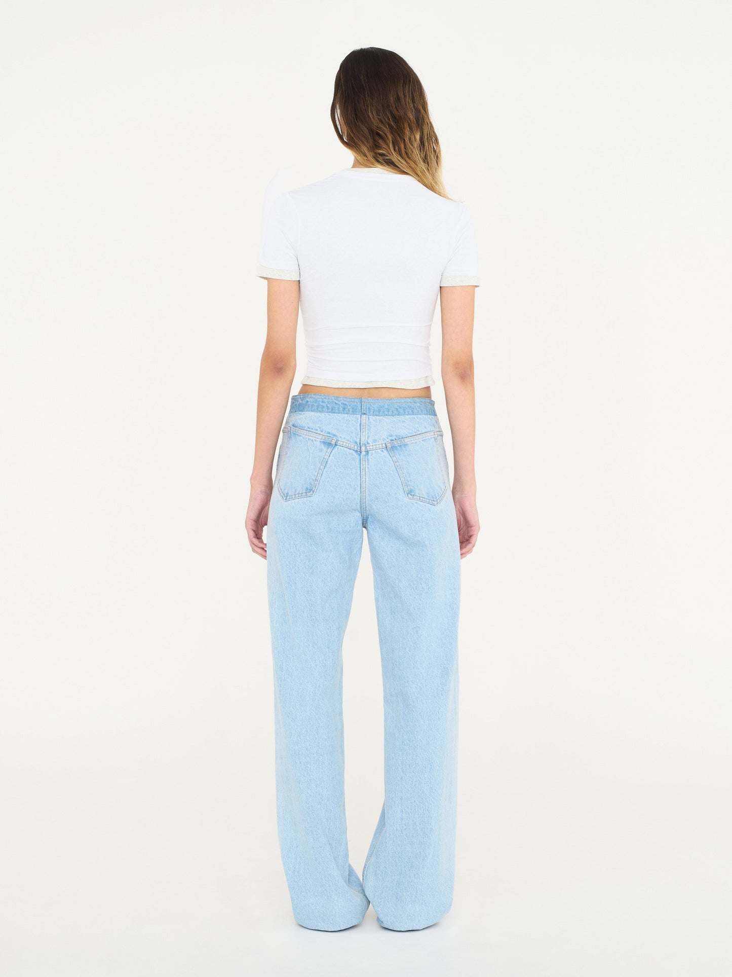 Christopher Esber Sheer Overlay Loophole Tee (Grey)