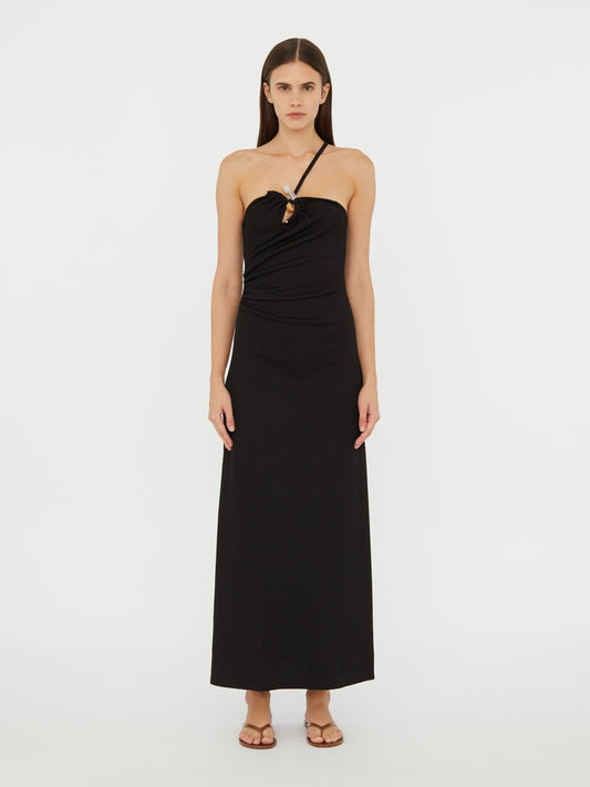 Image of Dresses. Product name - Concave Stone Cami Dress in Black colour by brand - Christopher Esber