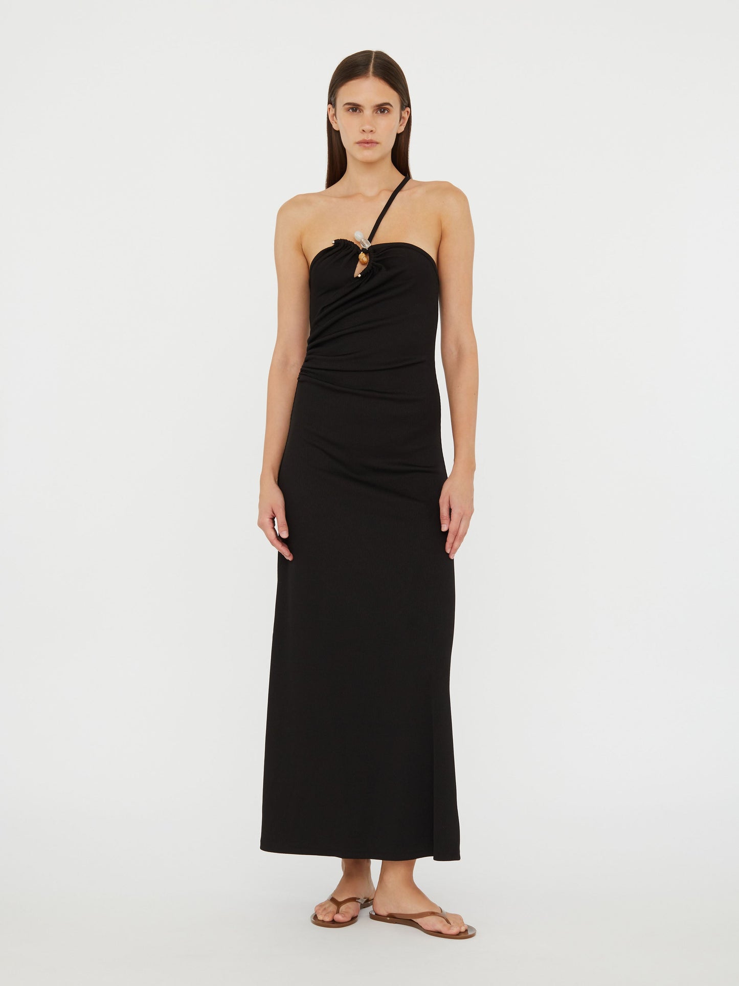 Christopher Esber Concave Stone Cami Dress (Black)