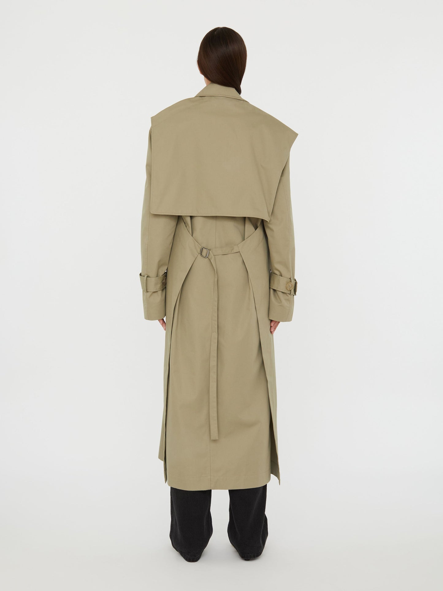 Christopher Esber Loren Trench Coat (Linseed)