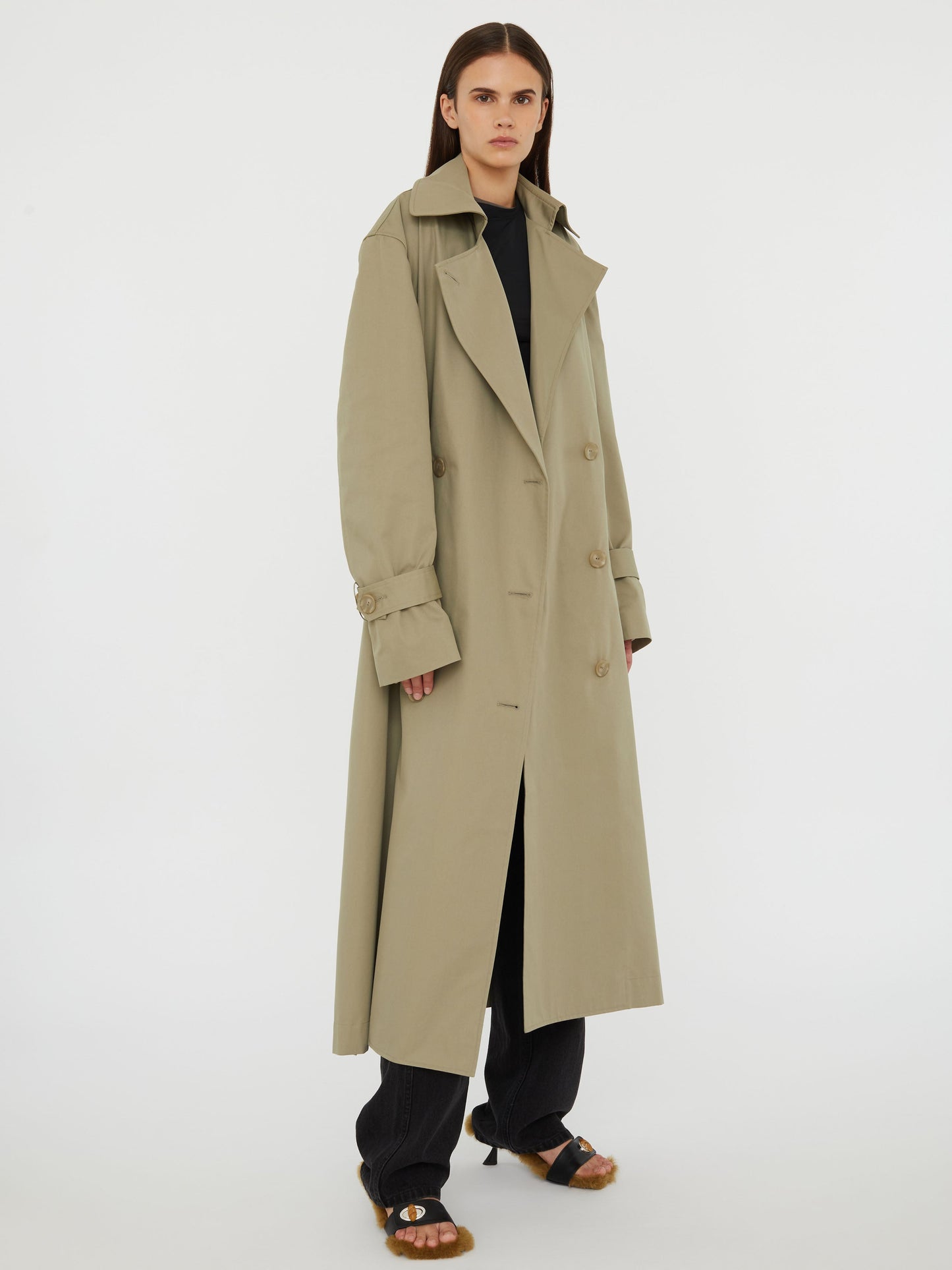 Christopher Esber Loren Trench Coat (Linseed)