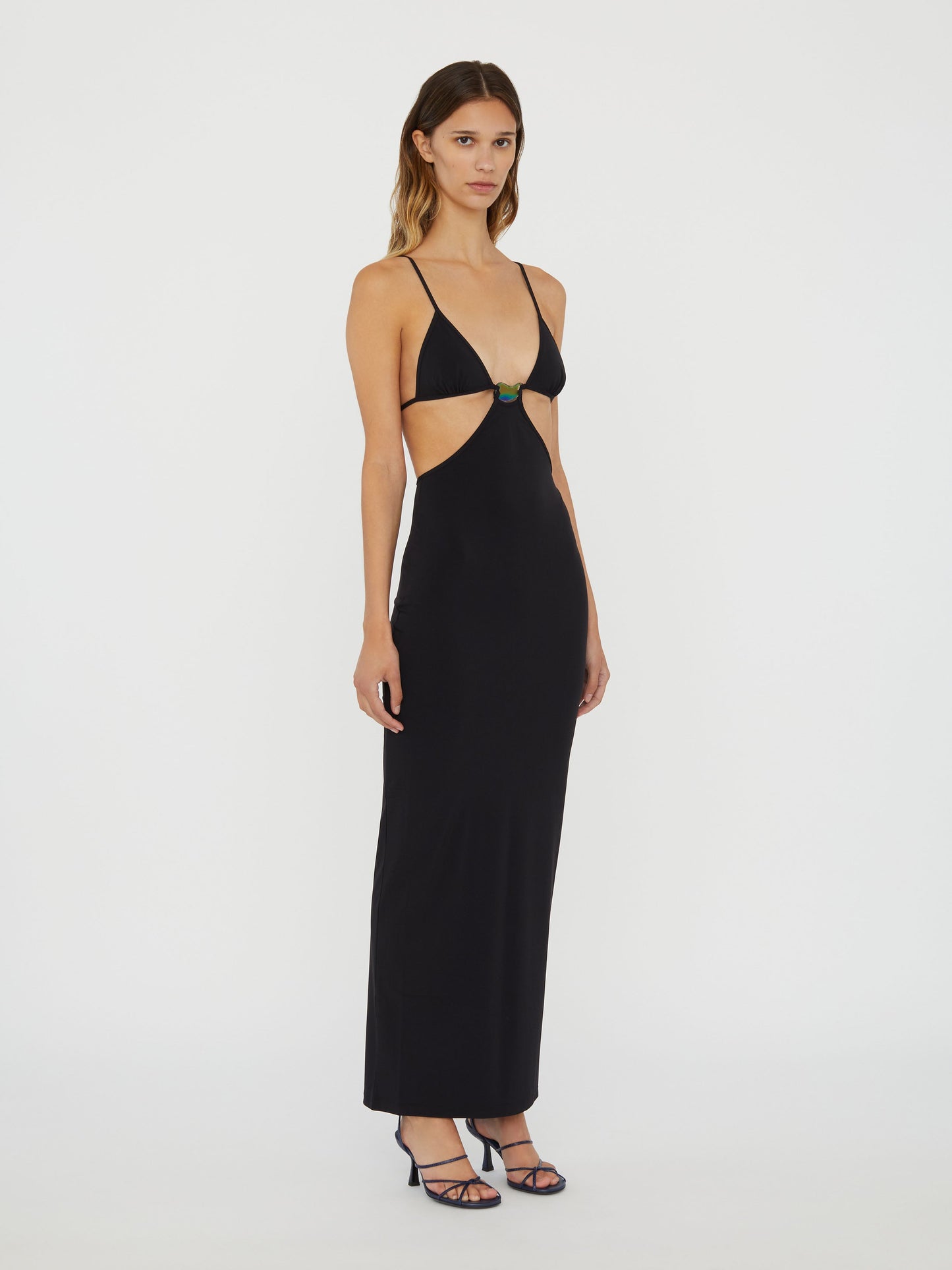 Christopher Esber Moodstone Cutaway Lycra Dress (Black)
