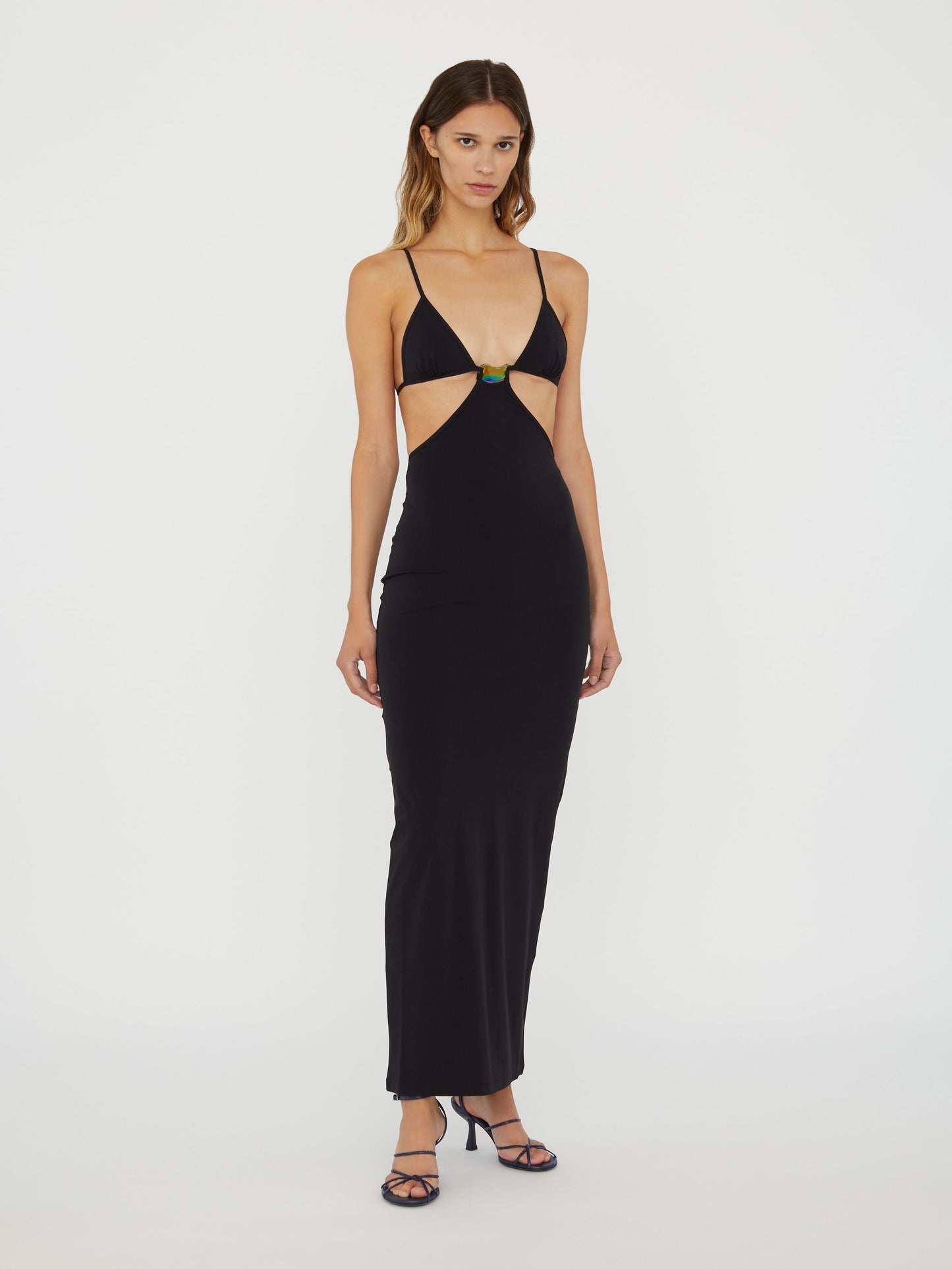 Christopher Esber Moodstone Cutaway Lycra Dress (Black)