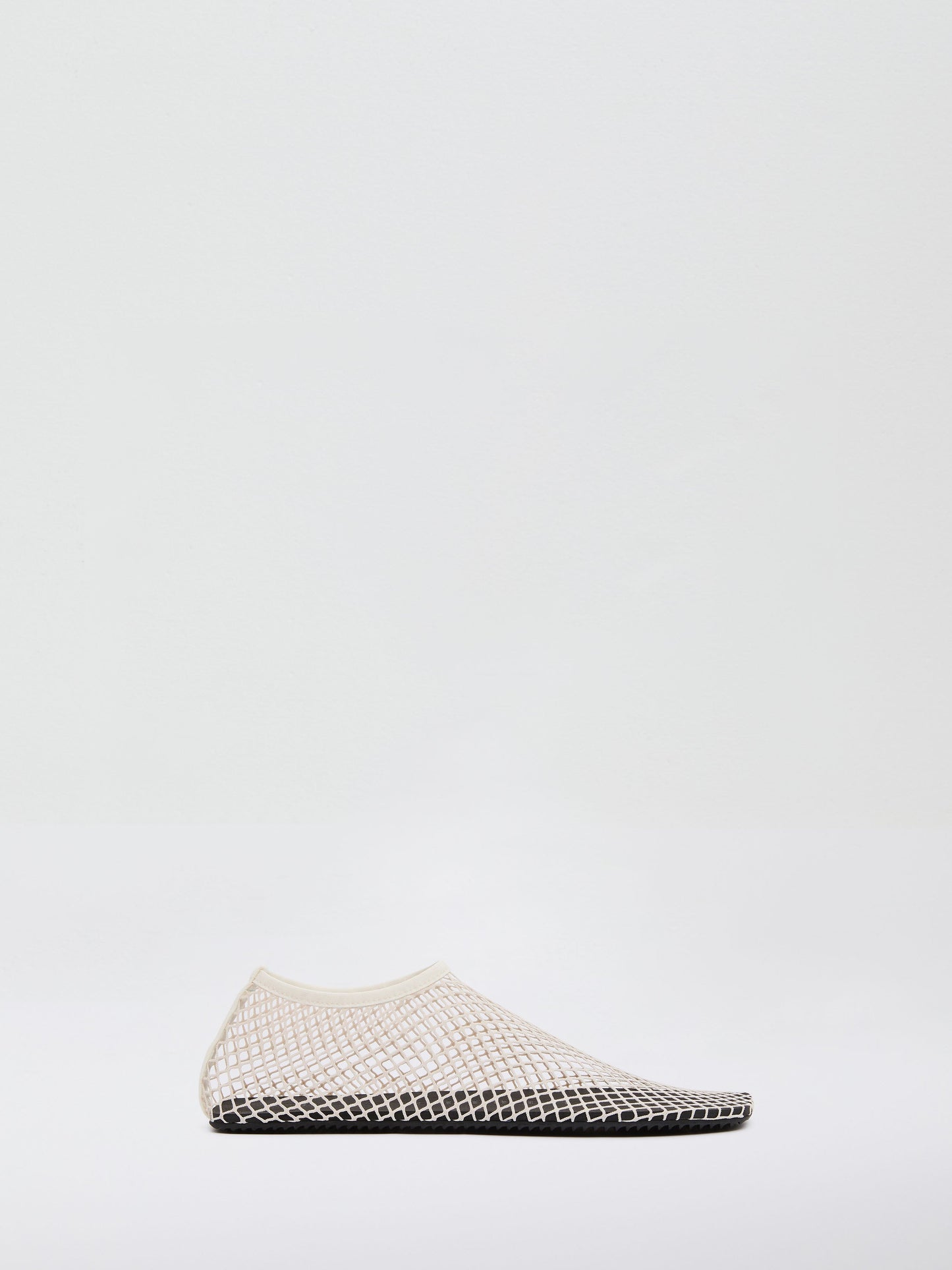 Image of Flats. Productname: Christopher Esber Mesh Water Flat in Ecru colour by brand - Christopher Esber