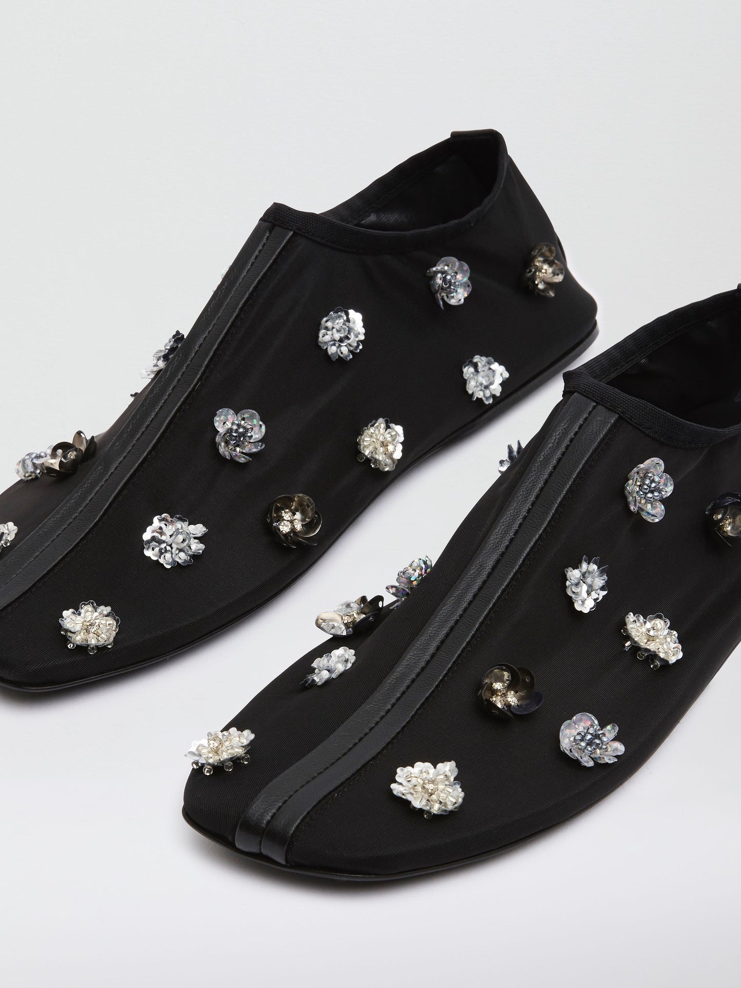 Christopher Esber Embla Beaded Mesh Flat (Multi)