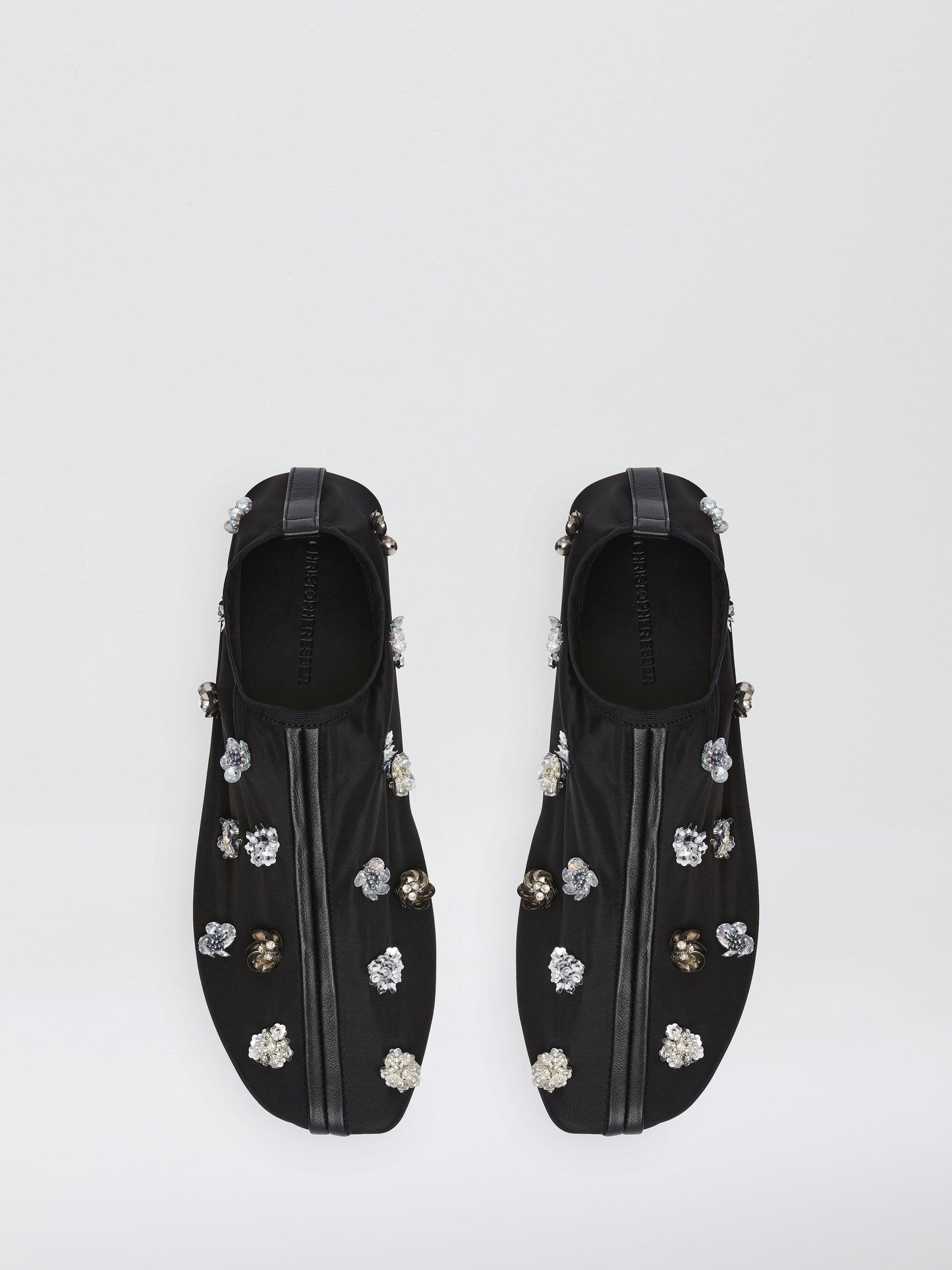 Christopher Esber Embla Beaded Mesh Flat (Multi)