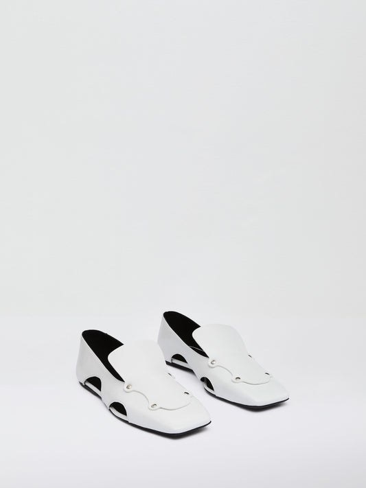 Christopher Esber Chisel Patent Loafer (White)