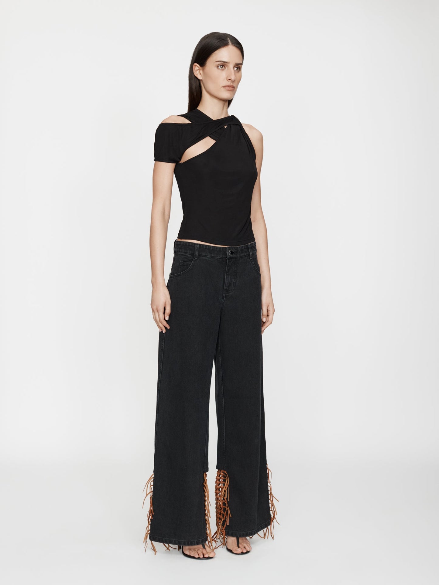 Christopher Esber Basket Leather Jean (Almond)
