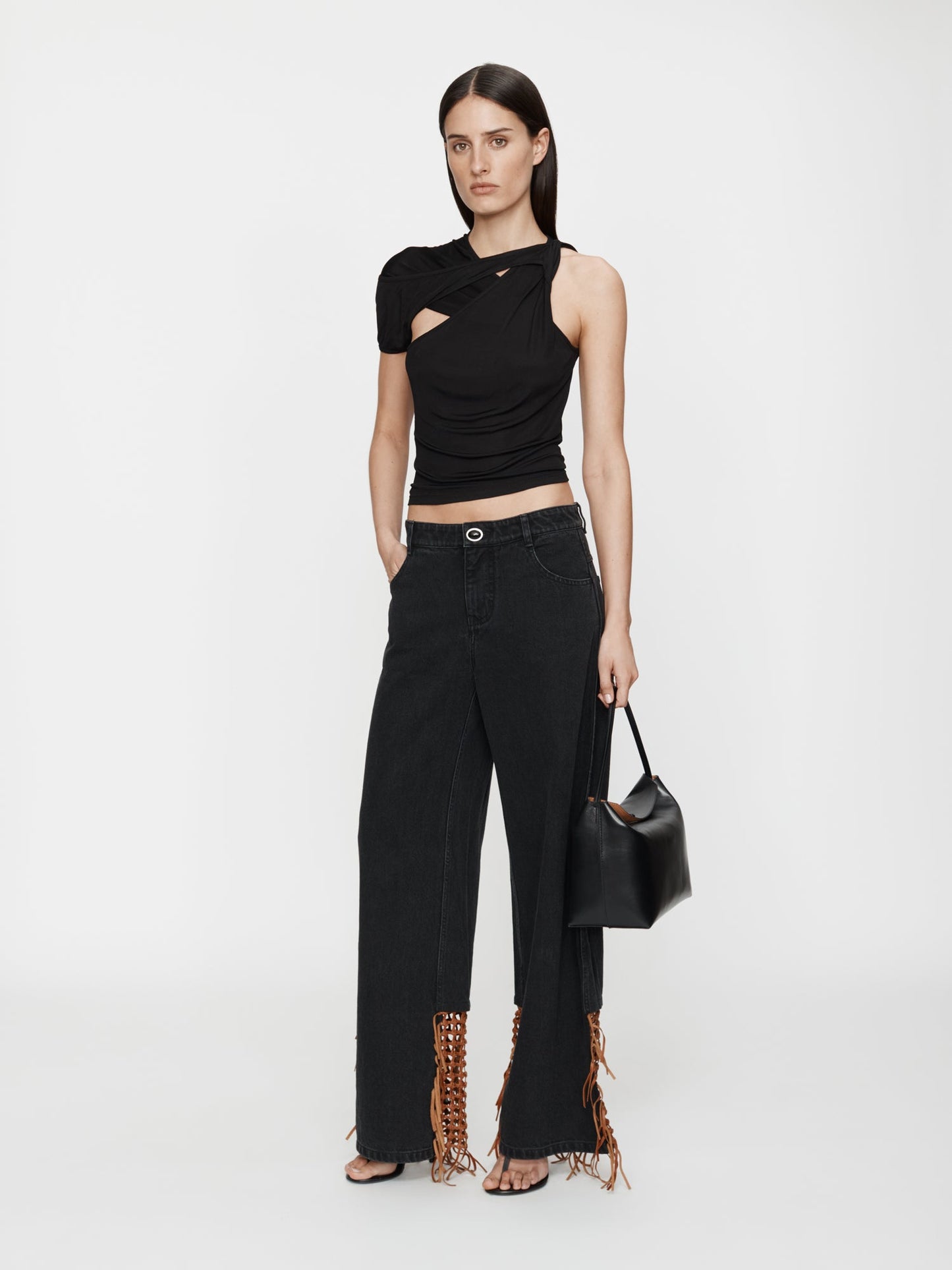Christopher Esber Basket Leather Jean (Almond)
