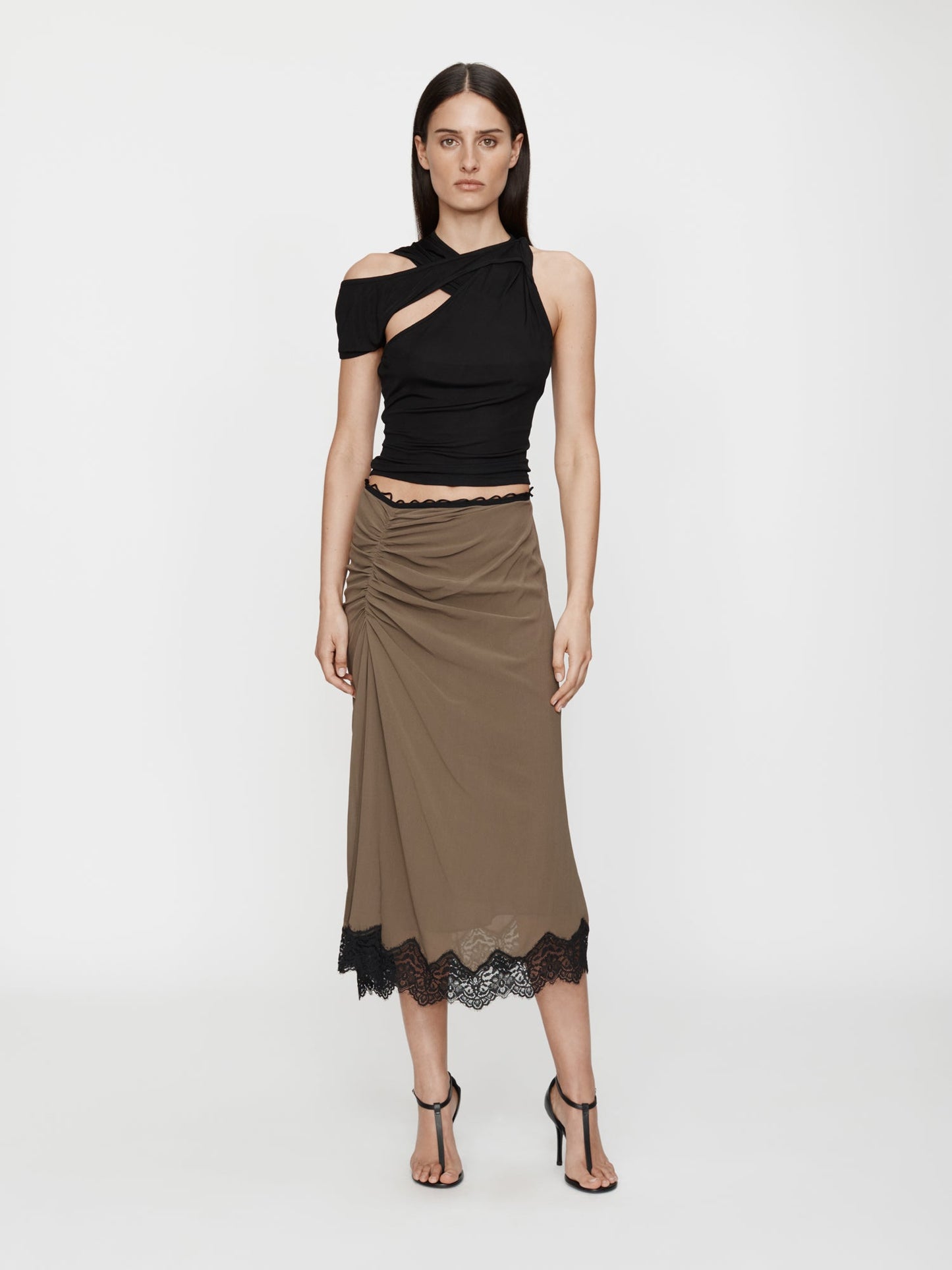 Christopher Esber Wrapped Drape Rib Tank (Black)